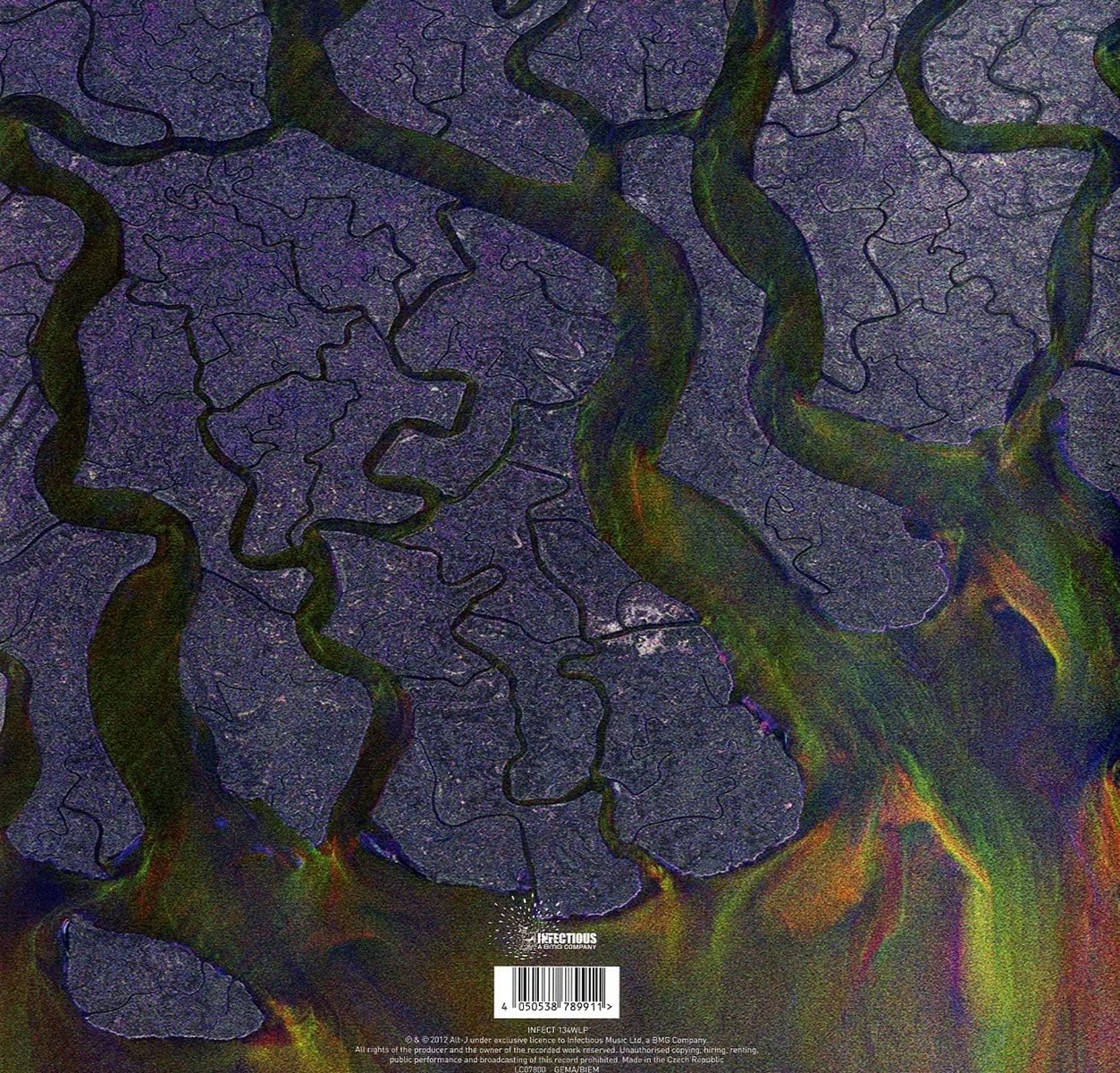 Detalle 2 de BMG 64122115 An Awesome Wave vinyl album by alt-J, 13 tracks