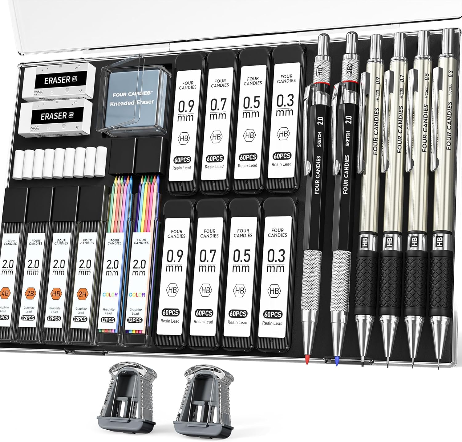 Four Candies 27PCS Art Mechanical Pencil Set