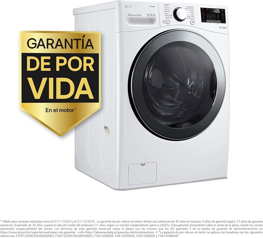 Detalle 2 de LG F1P1CY2W Lavadora 17 kg, 1.100 rpm, TurboWash