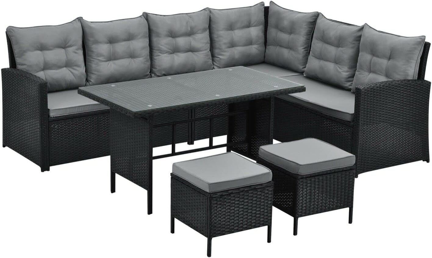 Evre Monroe outdoor dining set 8 seats