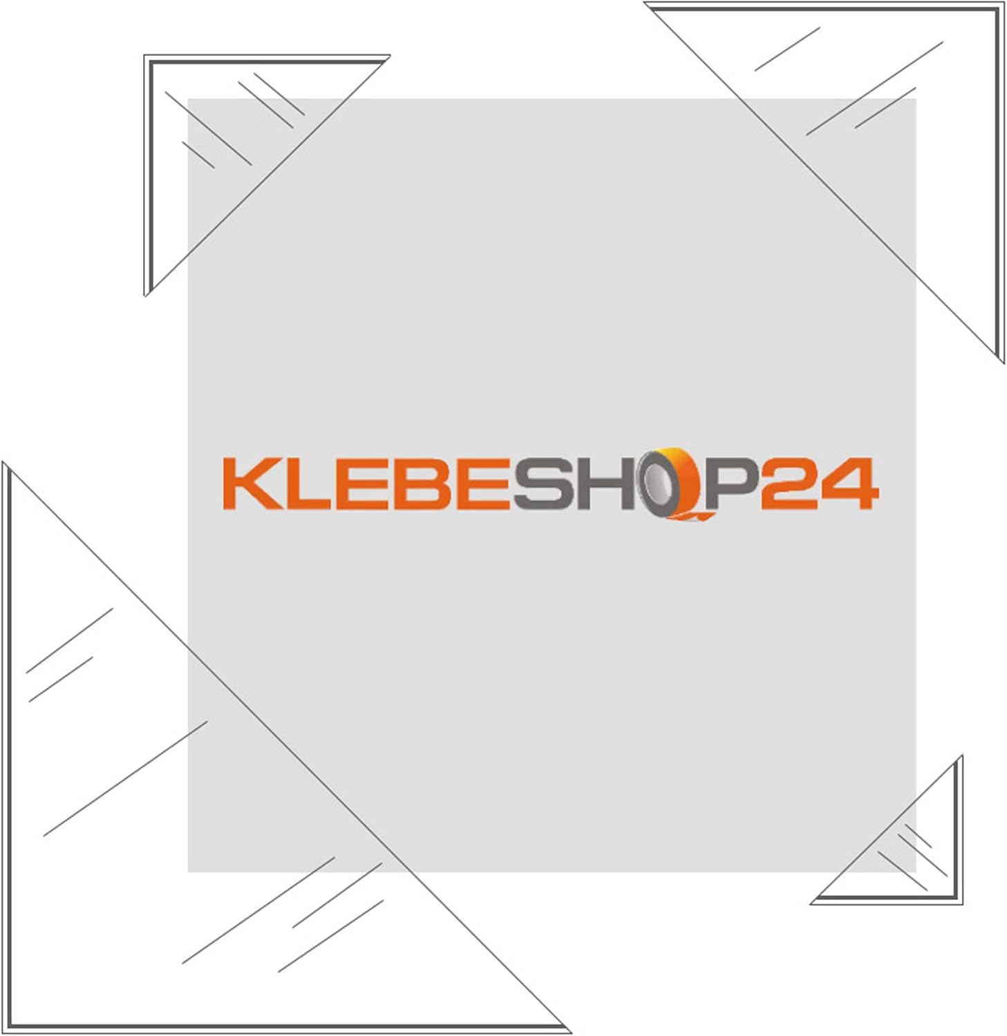 KLEBESHOP24 Angoli adesivi trasparenti 120 x 120 mm, 20 pezzi