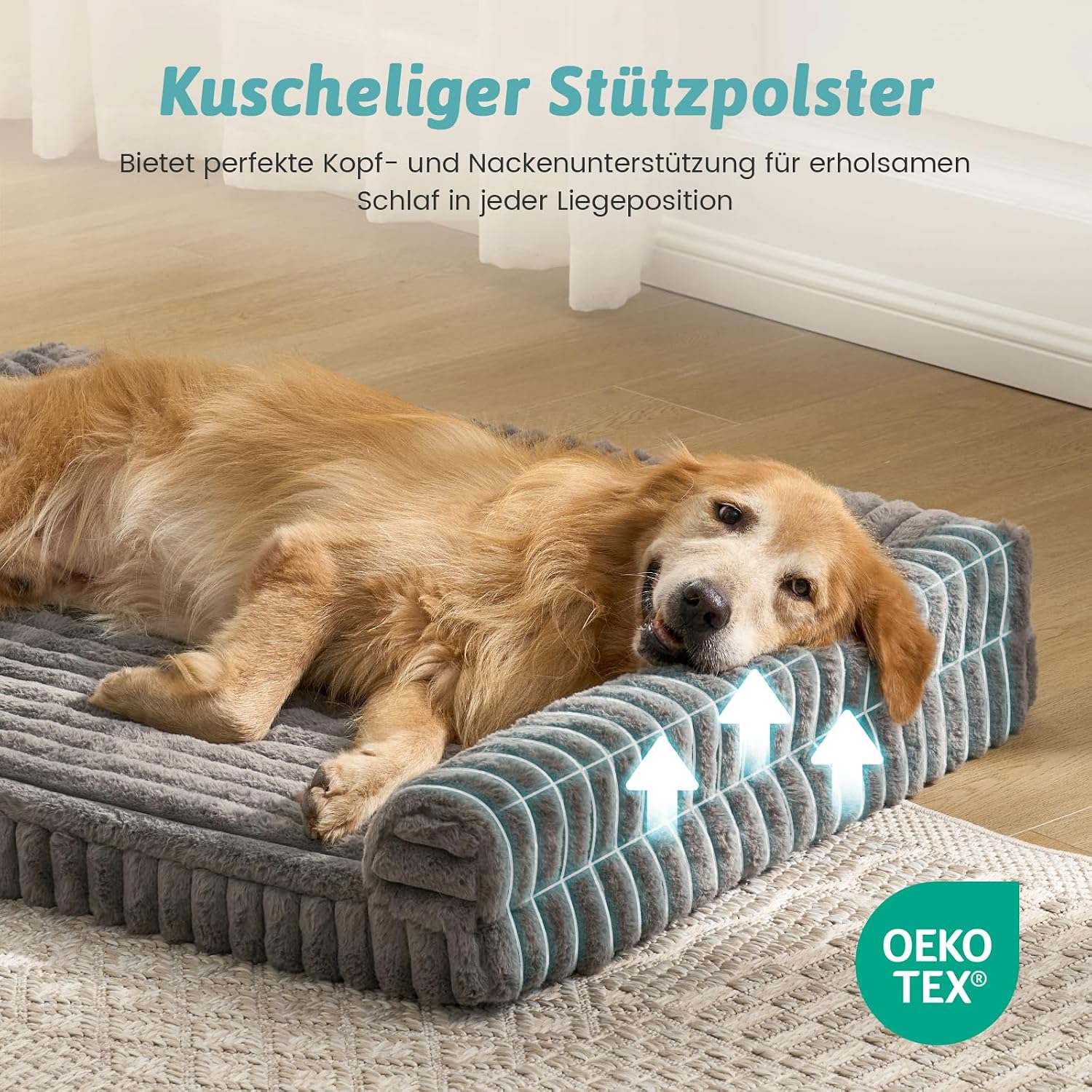 Thumbnail 3 de COZY KISS Hundebett XL 110x80x17 cm
