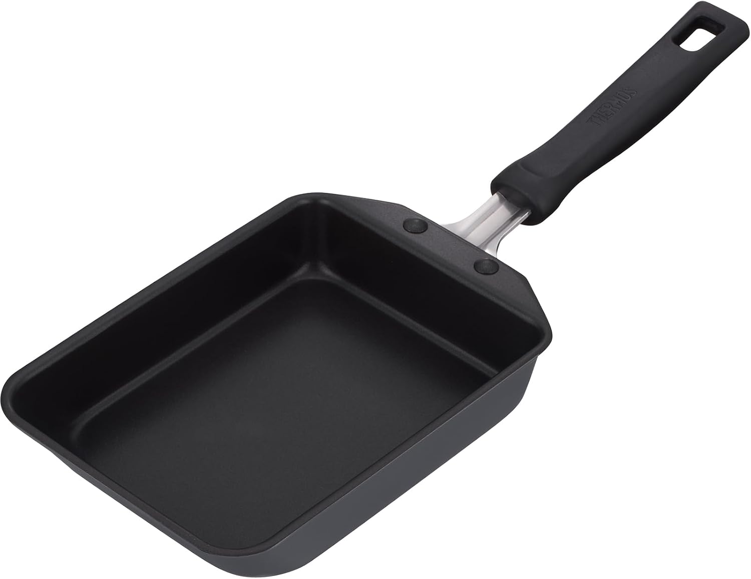 Detalle de サーモス KFM-013E GY デュラブルシリーズ 玉子焼きフライパン 13cm グレー ガス火・IH対応