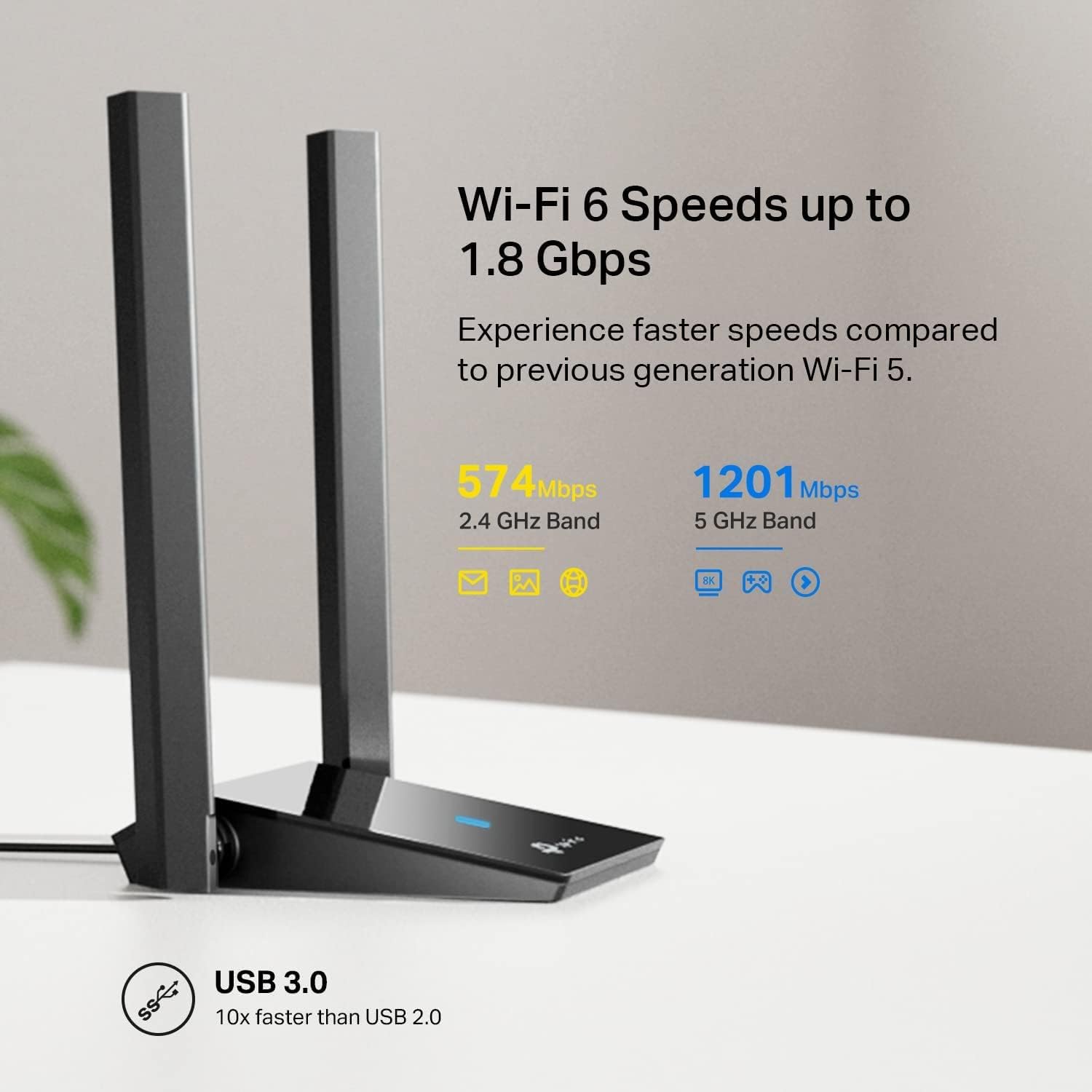 Detalle de TP-Link Wi-Fi 6 USB adapter TX20U Plus