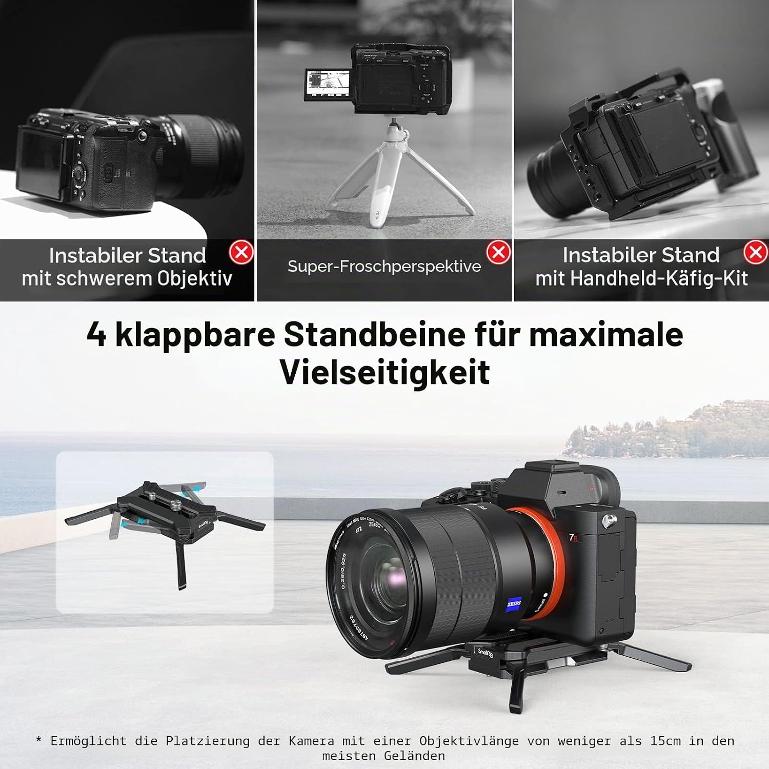 Detalle 1 de SMALLRIG 3913 Schnellwechselplatte Arca-Swiss