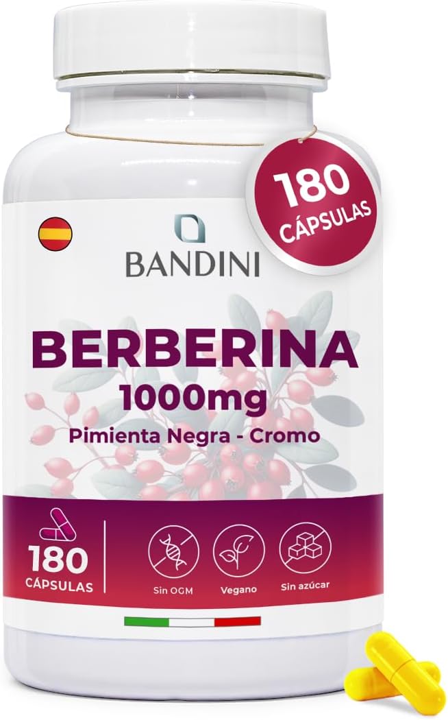Imagen de Bandini® Berberina 1000 mg 🍃 Control de azúcar y triglicéridos en OfertitasTOP