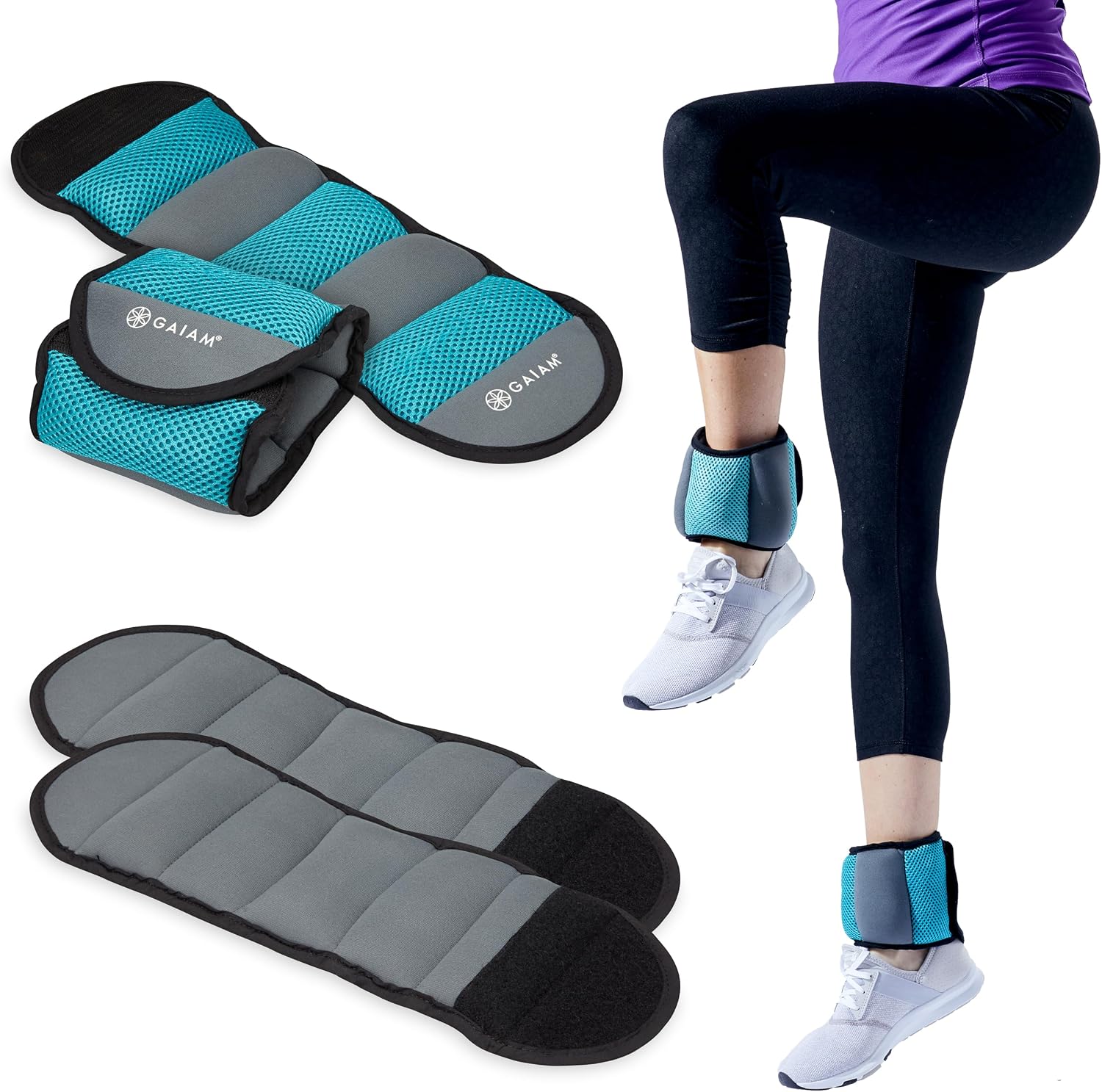 Detalle de Gaiam Wrist and Ankle Weights for Strength & Tone ๐๏ธโ