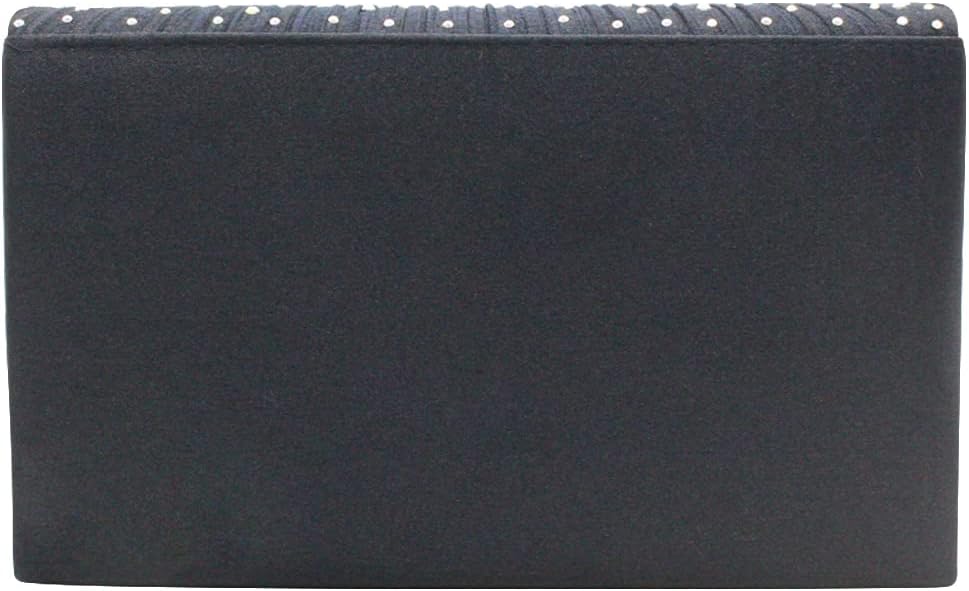 Detalle de Wocharm Satin Diamante Clutch Bag: Evening Classic for Weddings, Proms and More