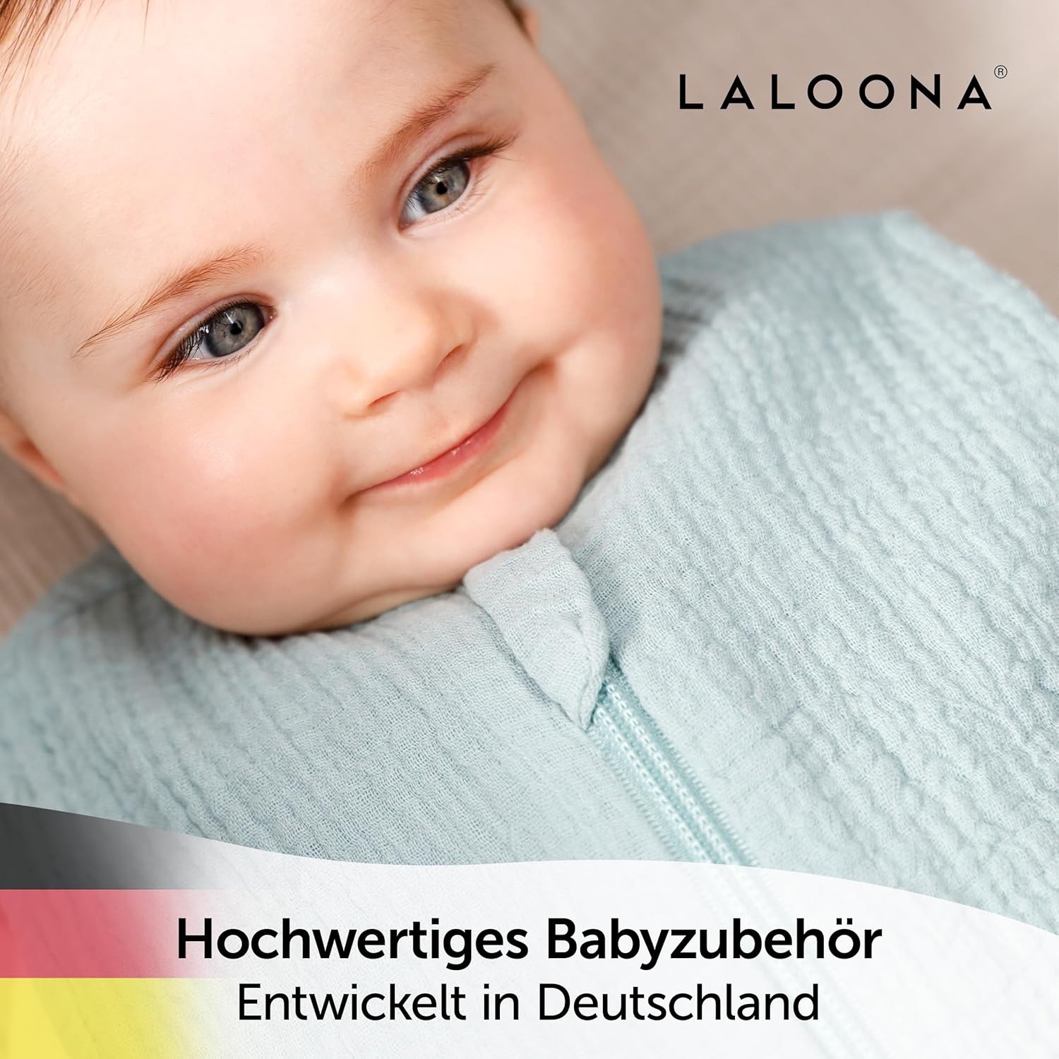Thumbnail 6 de LaLoona Sommerschlafsack Mull, ärmellos – leichter Baumwoll-Schlafsack für Sommer und Frühling (0,5 TOG)