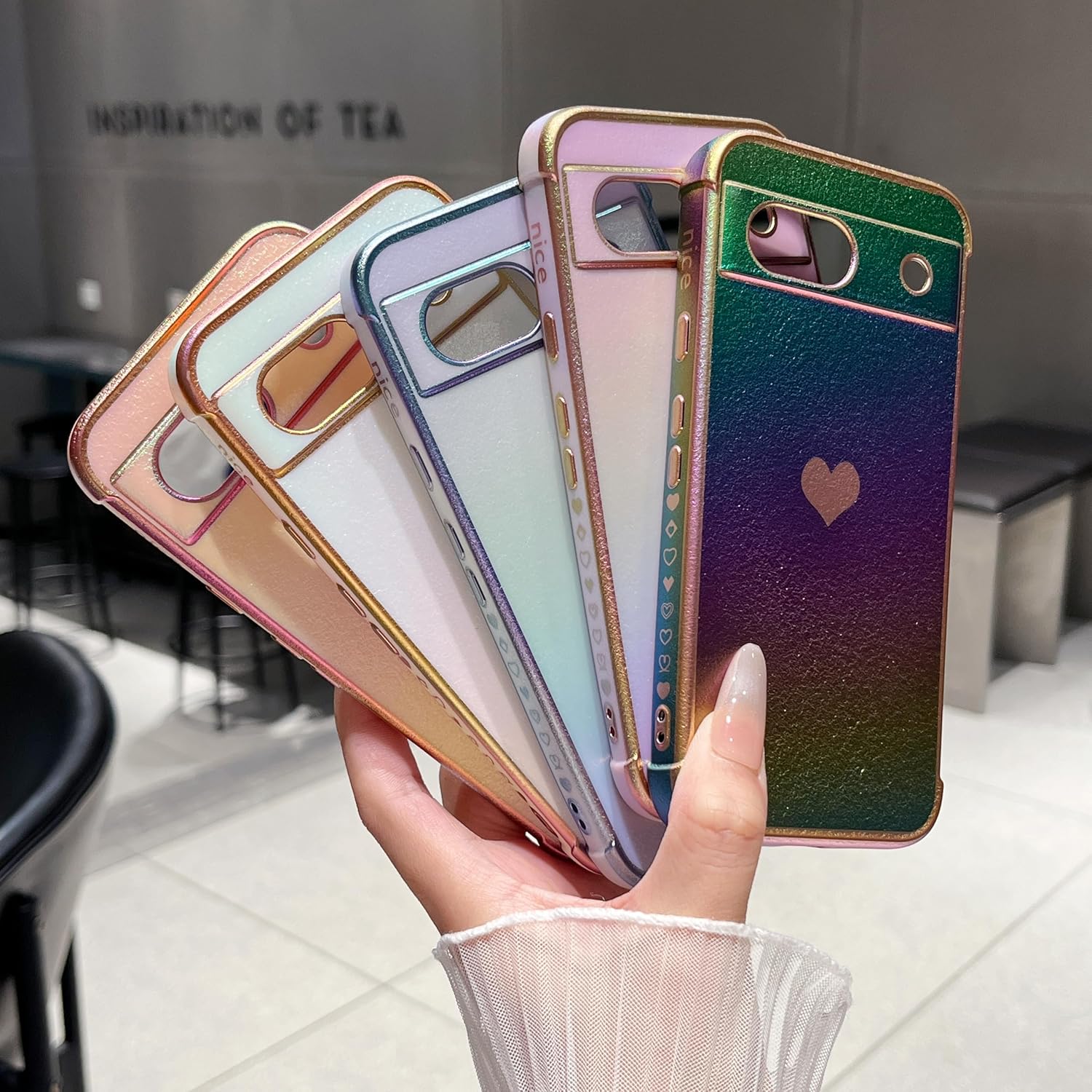 Thumbnail 3 de ZTOFERA iridescent matte silicone case for Google Pixel 8a (6.1-inch)