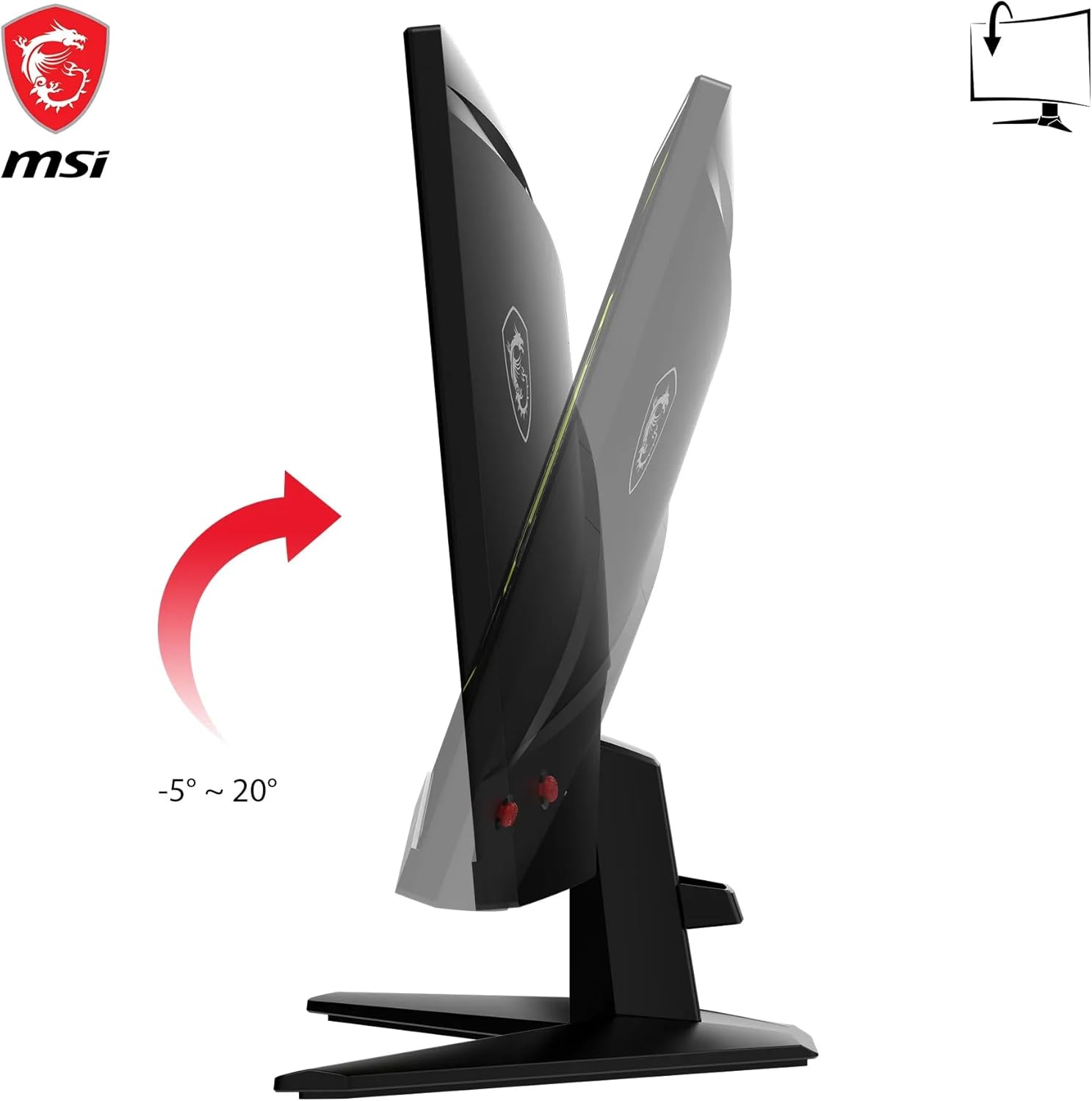 Detalle de MSI MAG 256F – Monitor da gaming 24,5'' IPS Rapid, 180 Hz, 1 ms GtG