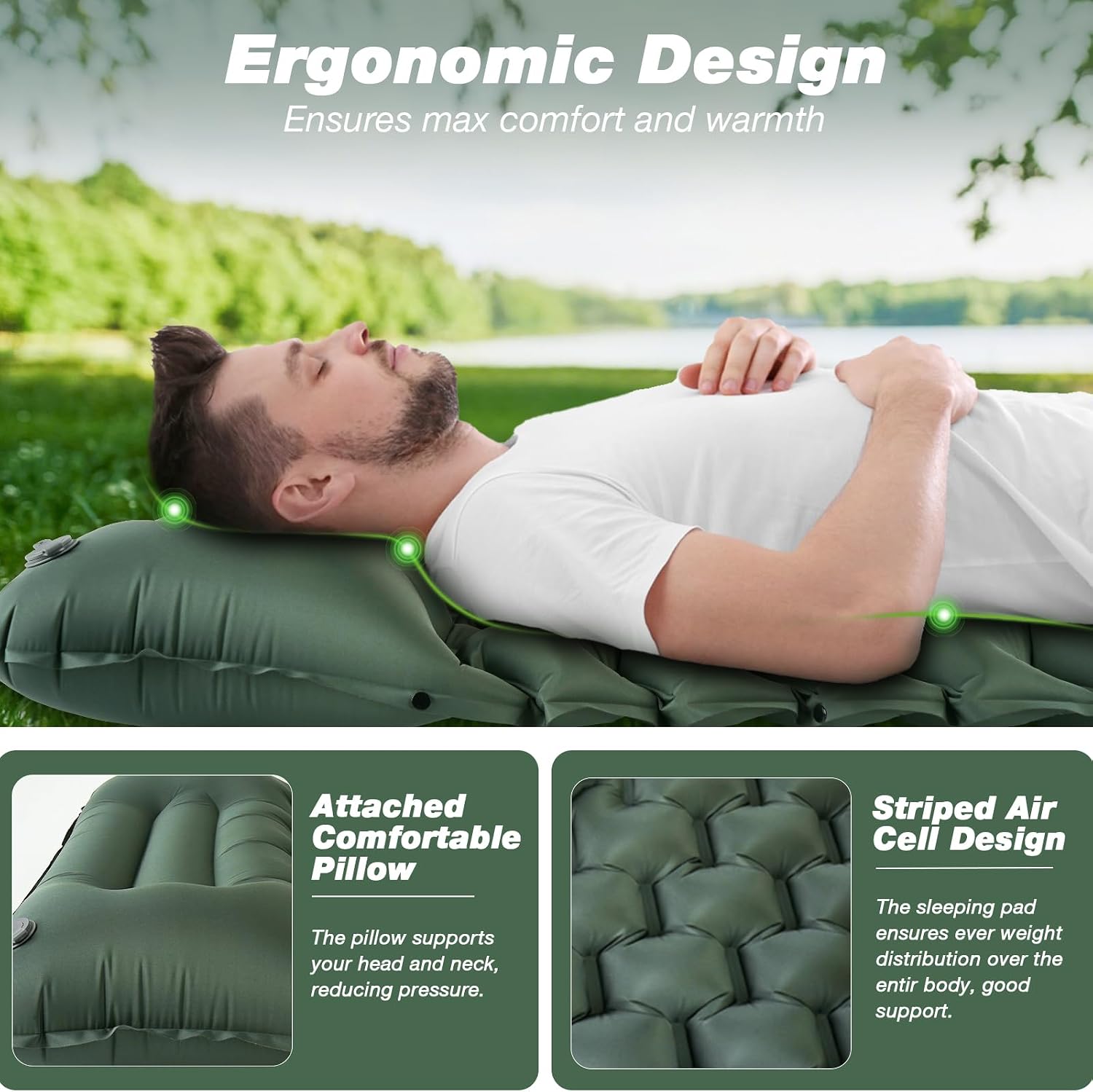 Detalle 2 de JATEKA Camping-Isomatte 800 g ultraleicht