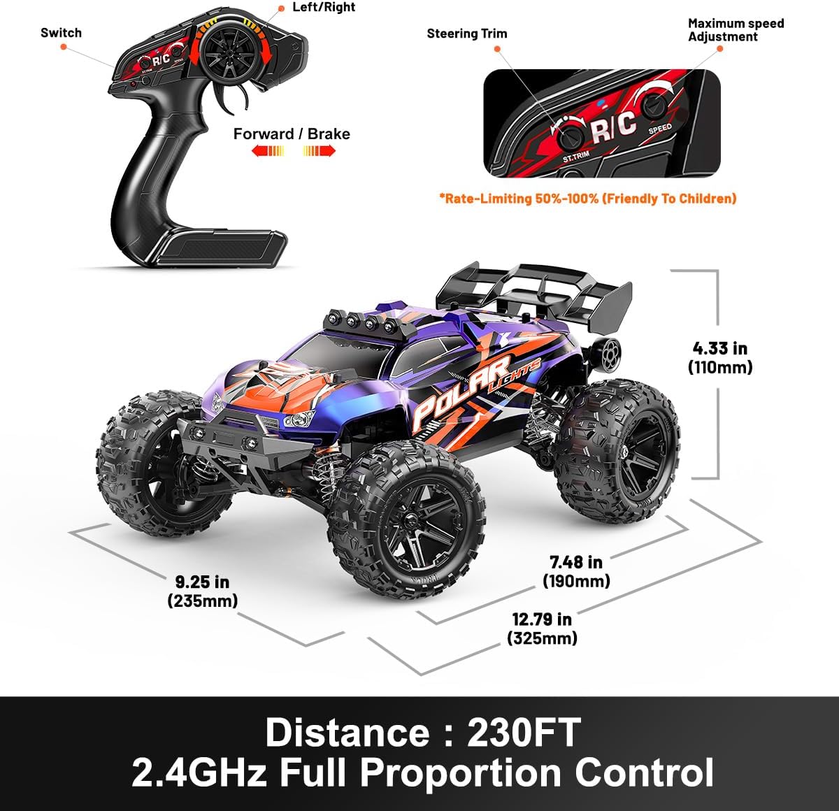 Thumbnail 6 de Cirmine 1:14 RC Offroad Truck mit 40 km/h