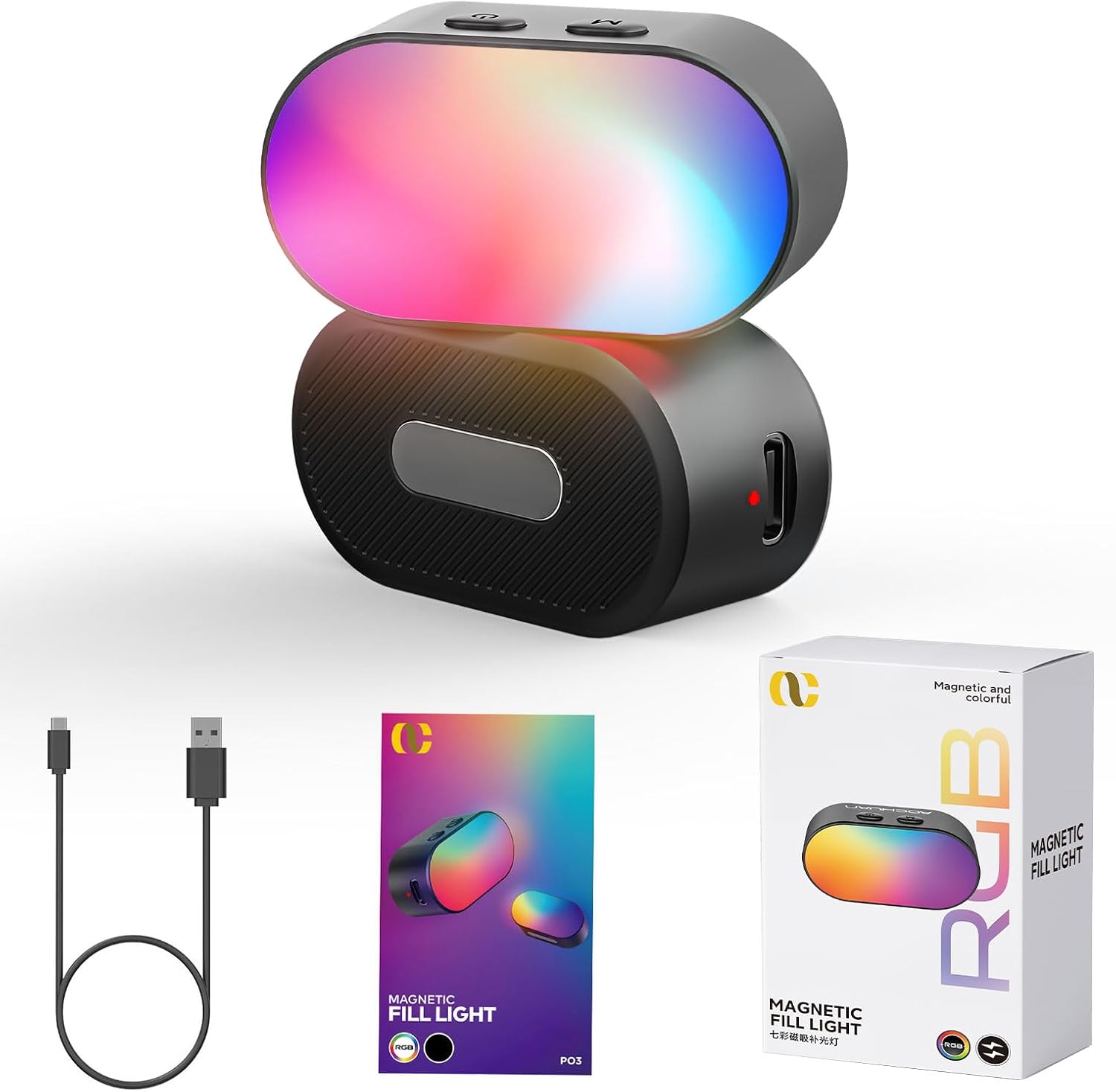 Imagen de AOCHUAN Magnetic RGB Fill Light en OfertitasTOP