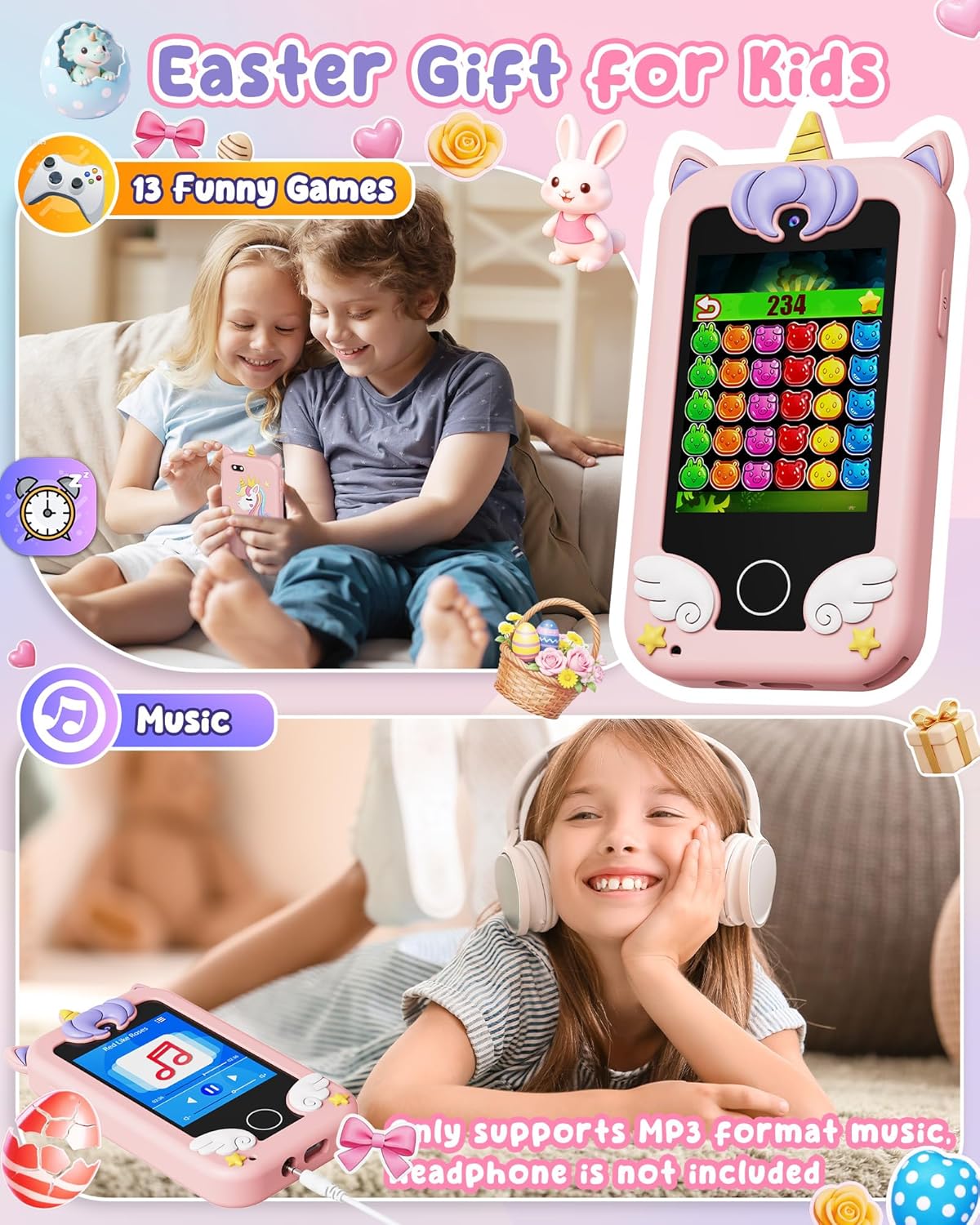 Thumbnail 2 de UCIDCI Kids Smart Phone Toy with dual camera
