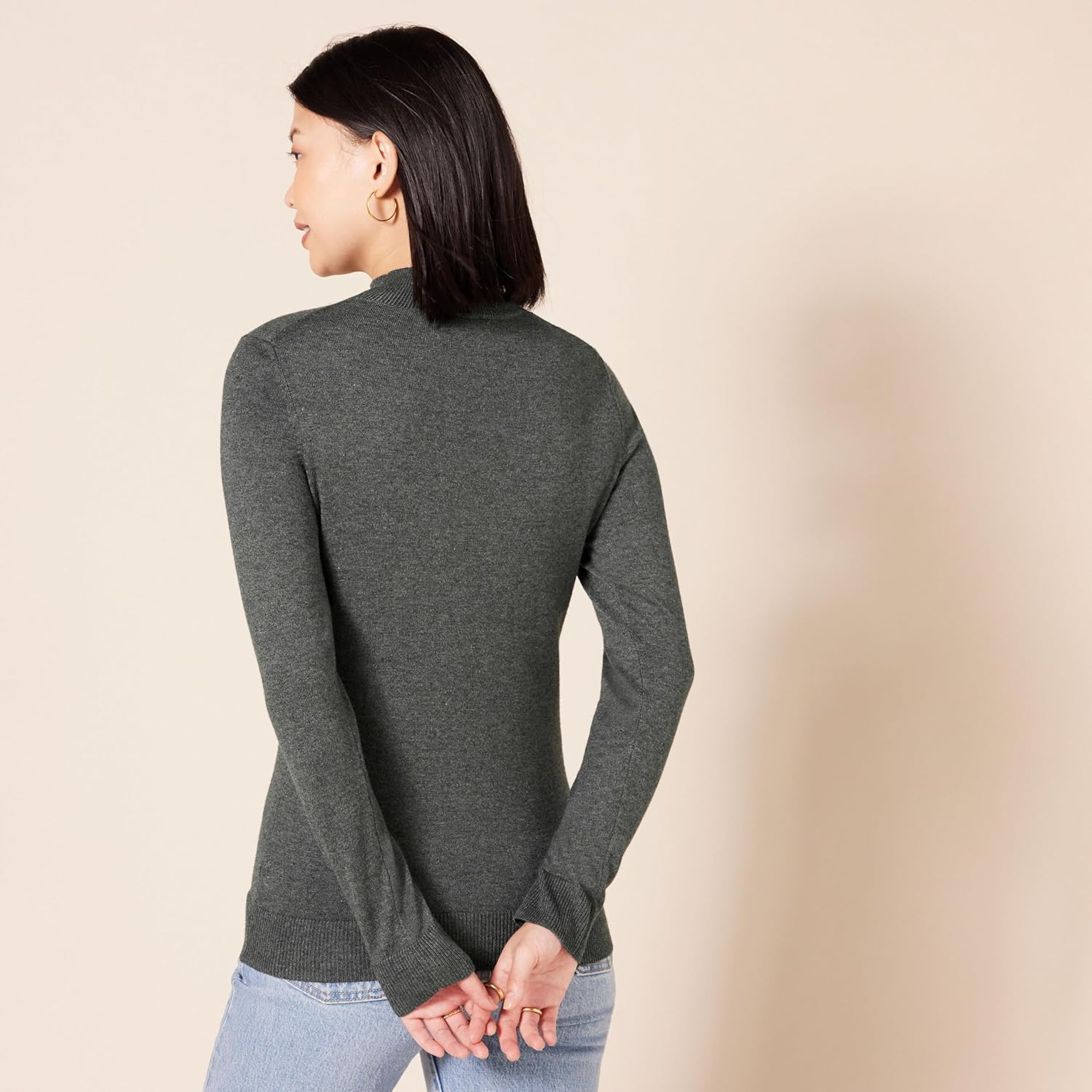 Thumbnail 1 de Amazon Essentials Damen Leichter Pullover mit Stehkragen – in Übergröße erhältlich