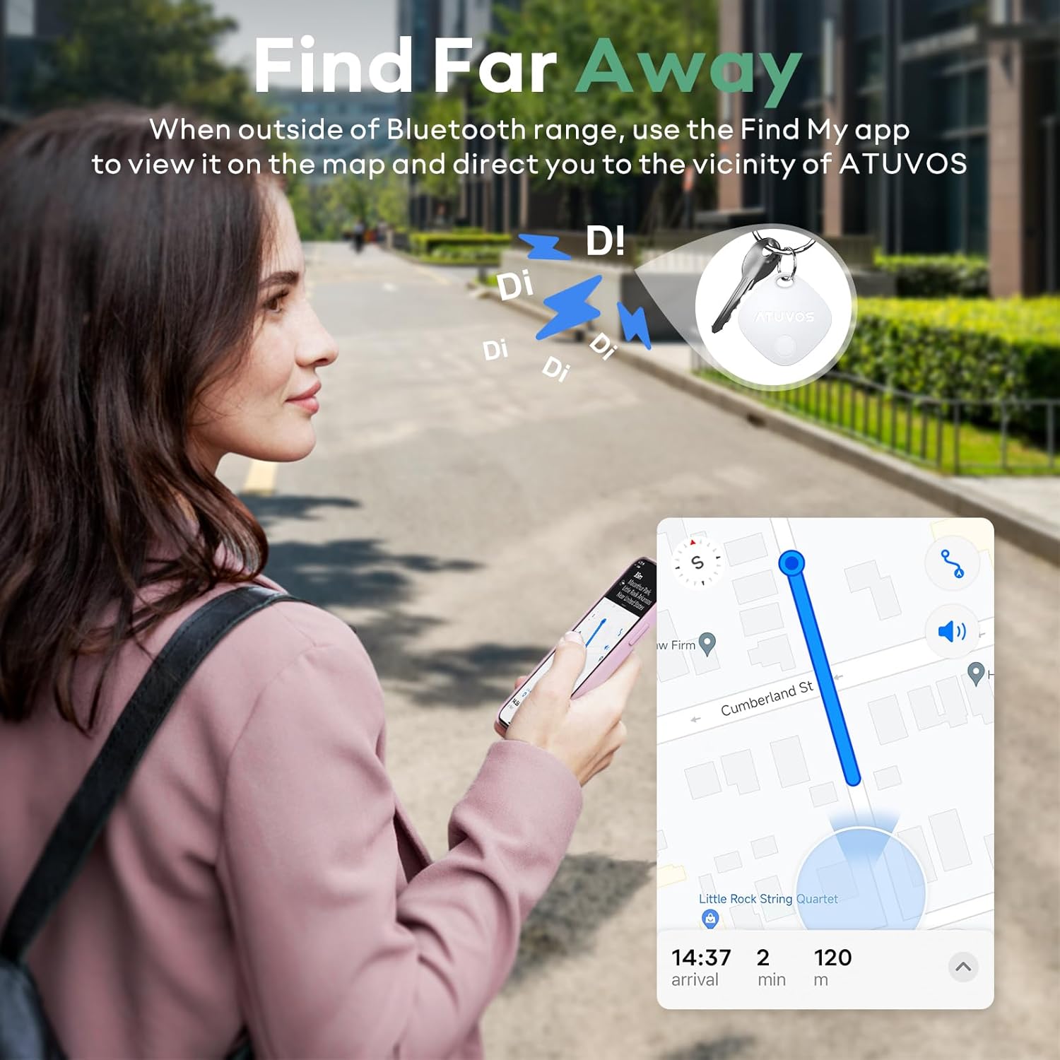 Thumbnail 3 de ATUVOS Air Tag Tracker 2-Pack