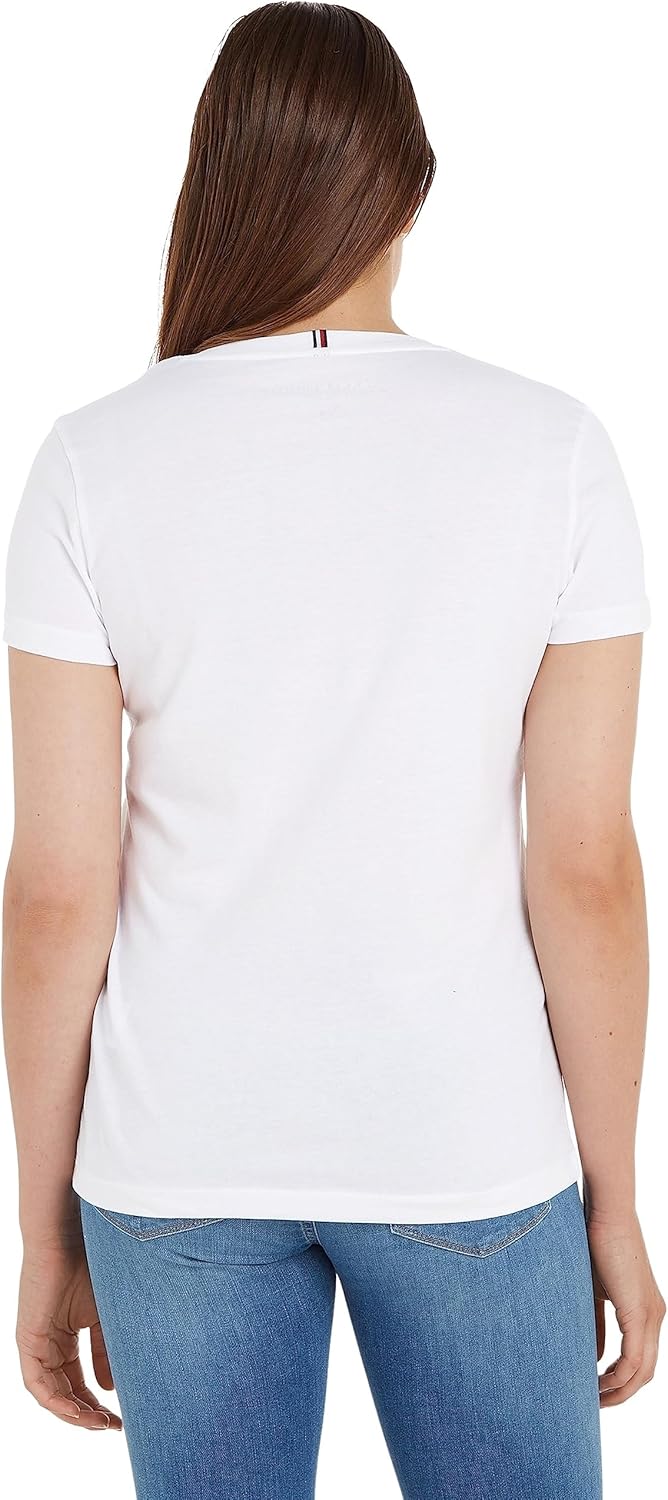 Thumbnail 1 de Tommy Hilfiger Women’s Short Sleeve V-Neck Heritage T-Shirt