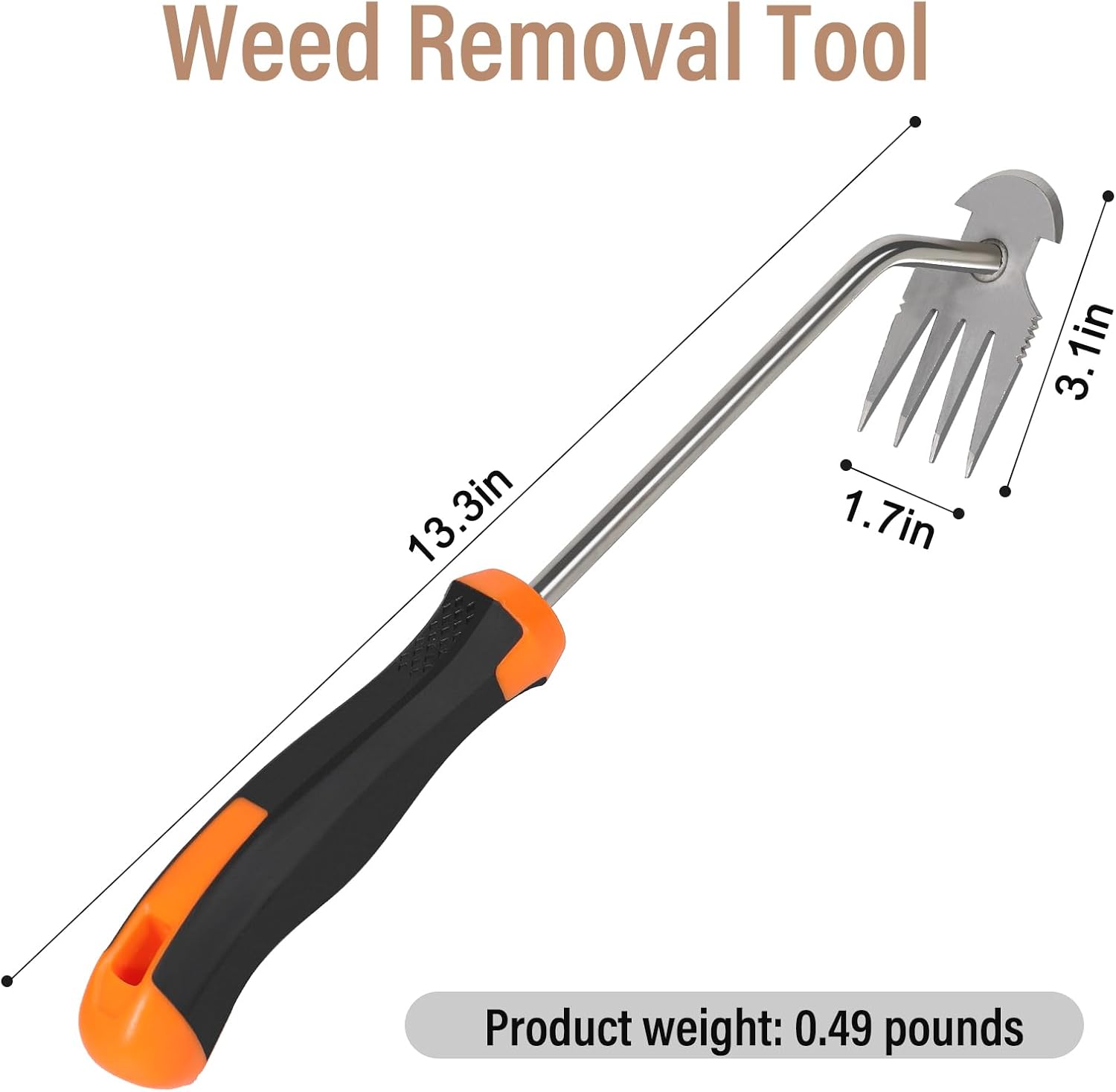 Detalle 2 de SIXCAR Garden Weeder with Rubber Handle