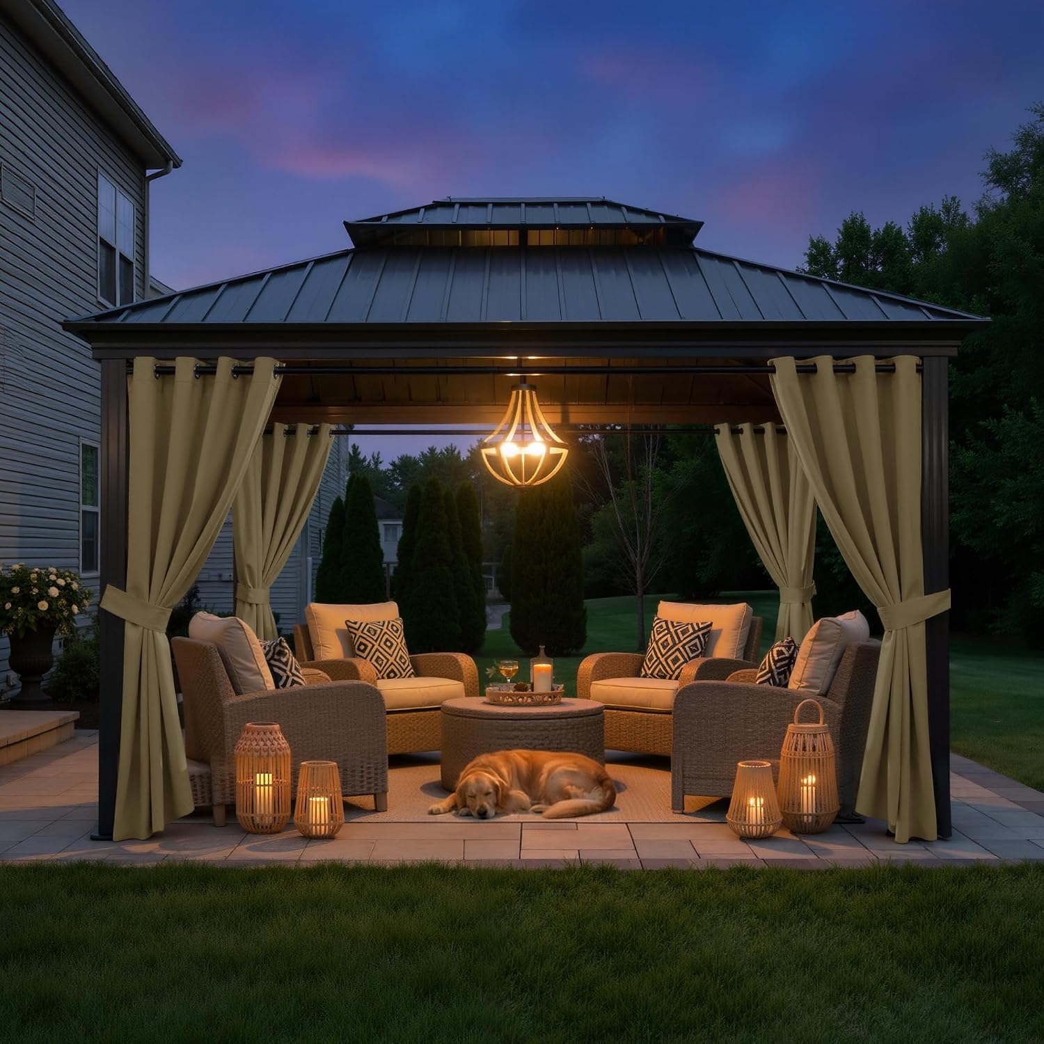 Thumbnail 6 de StangH Outdoor Curtains, 52 x 84 in