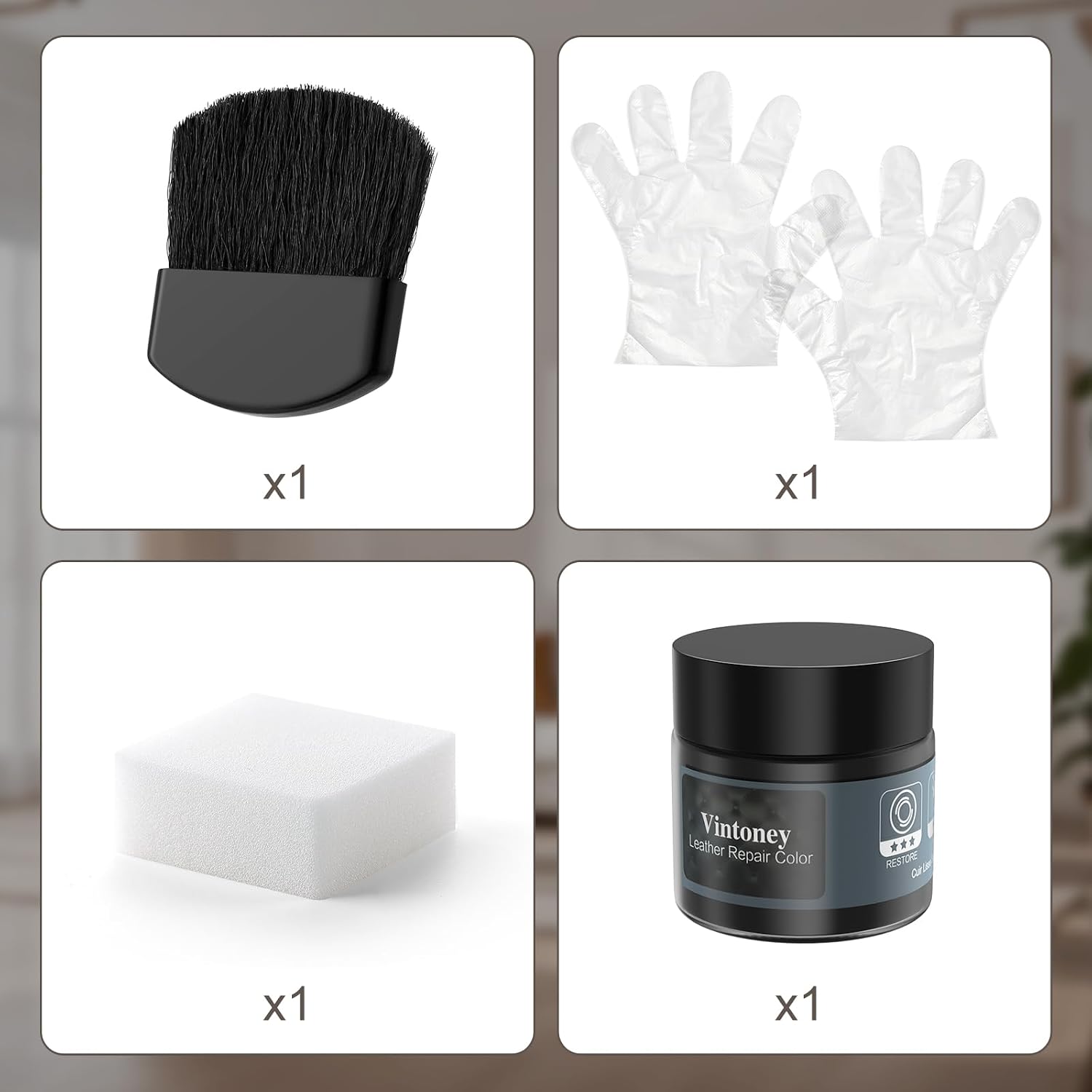 Thumbnail 6 de Kit riparazione pelle Nero 1 set