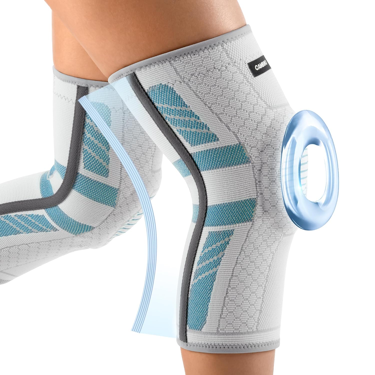 Detalle de CAMBIVO Genouillere Arthrose Genou 2 Pcs