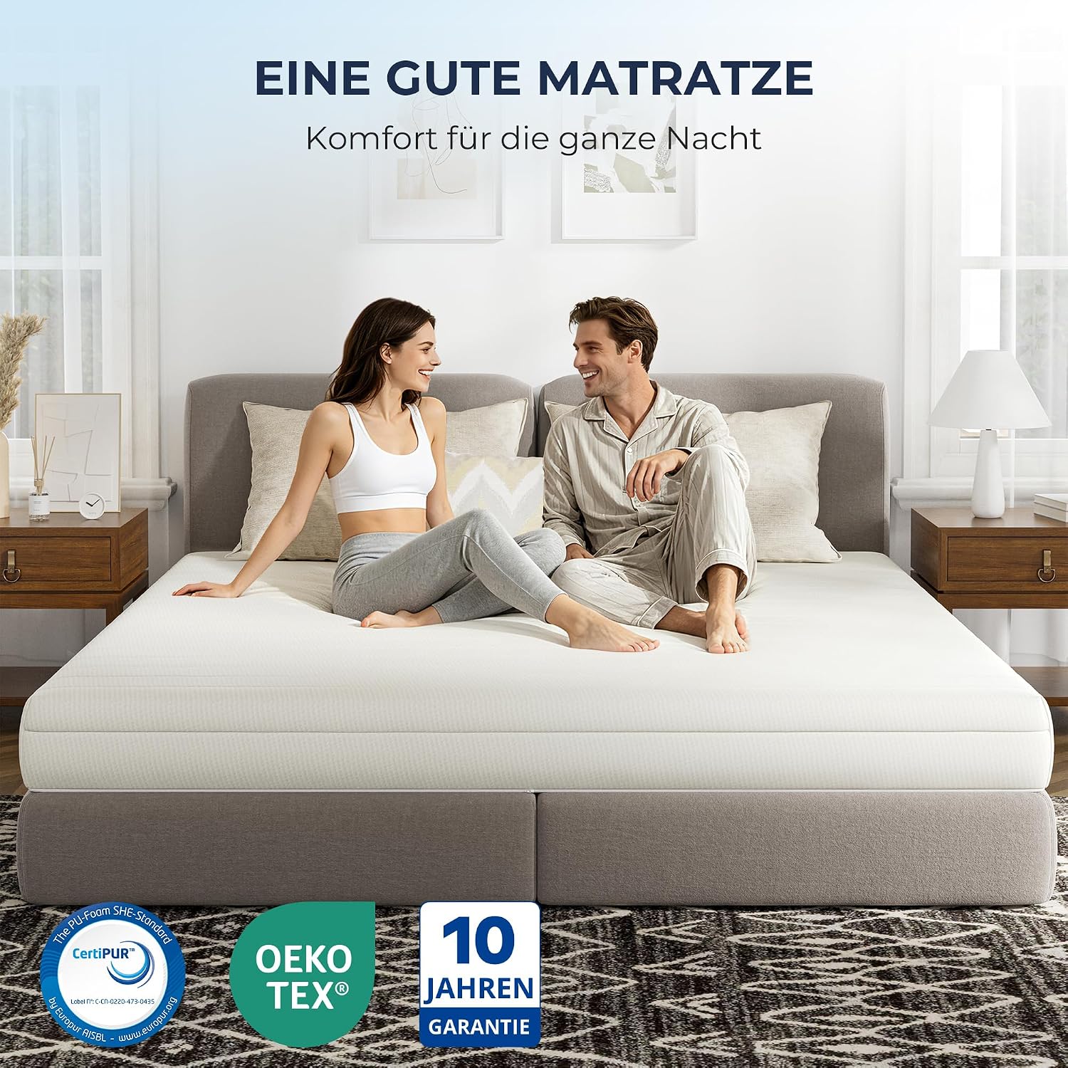 Thumbnail 6 de NAPSIE Matratze 140x200 Mittelfest 16 cm – 7-Zonen Kaltschaum mit waschbarem Bezug