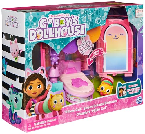 Detalle de Gabby's Dollhouse - La camera da letto di Cuscigatta | Mini playset per la casa delle bambole