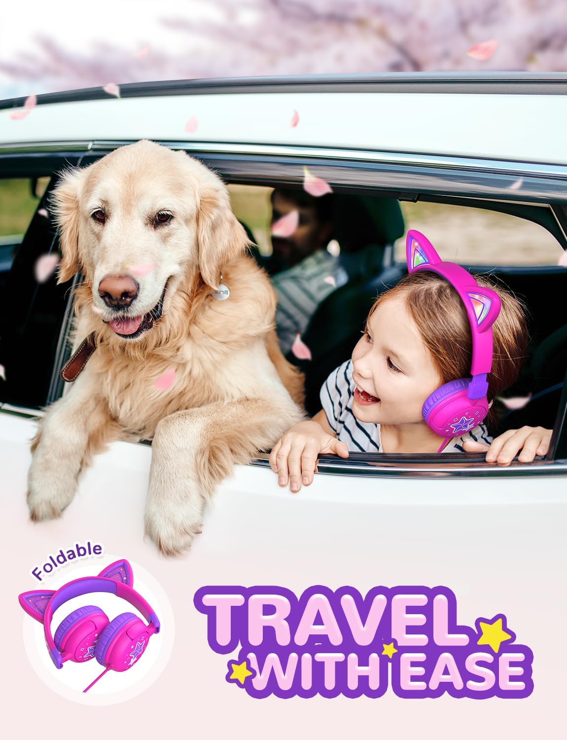 Thumbnail 5 de iClever Kids Cat Ear Headphones 85dBA