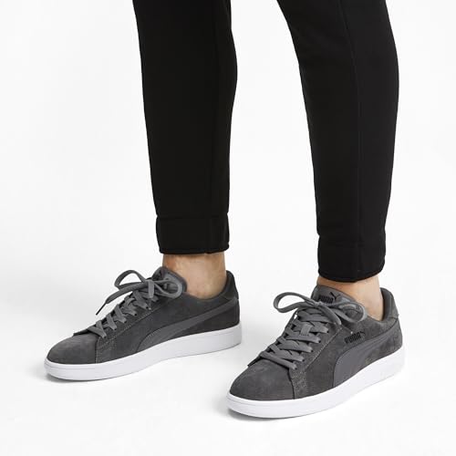 Thumbnail 6 de PUMA Mixte Smash V2 Baskets - Castlerock Puma Noir / Puma Blanc, taille 39