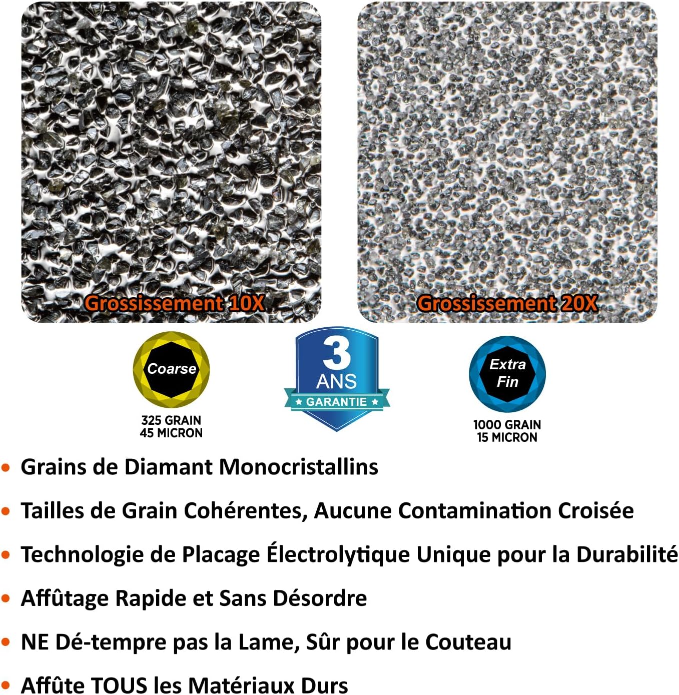 Detalle 2 de Sharpeak 198H-SPK aiguiseur couteaux 3 étapes 🍴