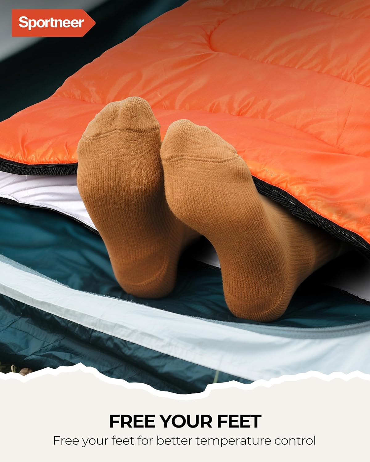 Thumbnail 6 de Sportneer Camping Sleeping Bag for Adults & Kids (3–4 Season) – Warm, Lightweight & Compact