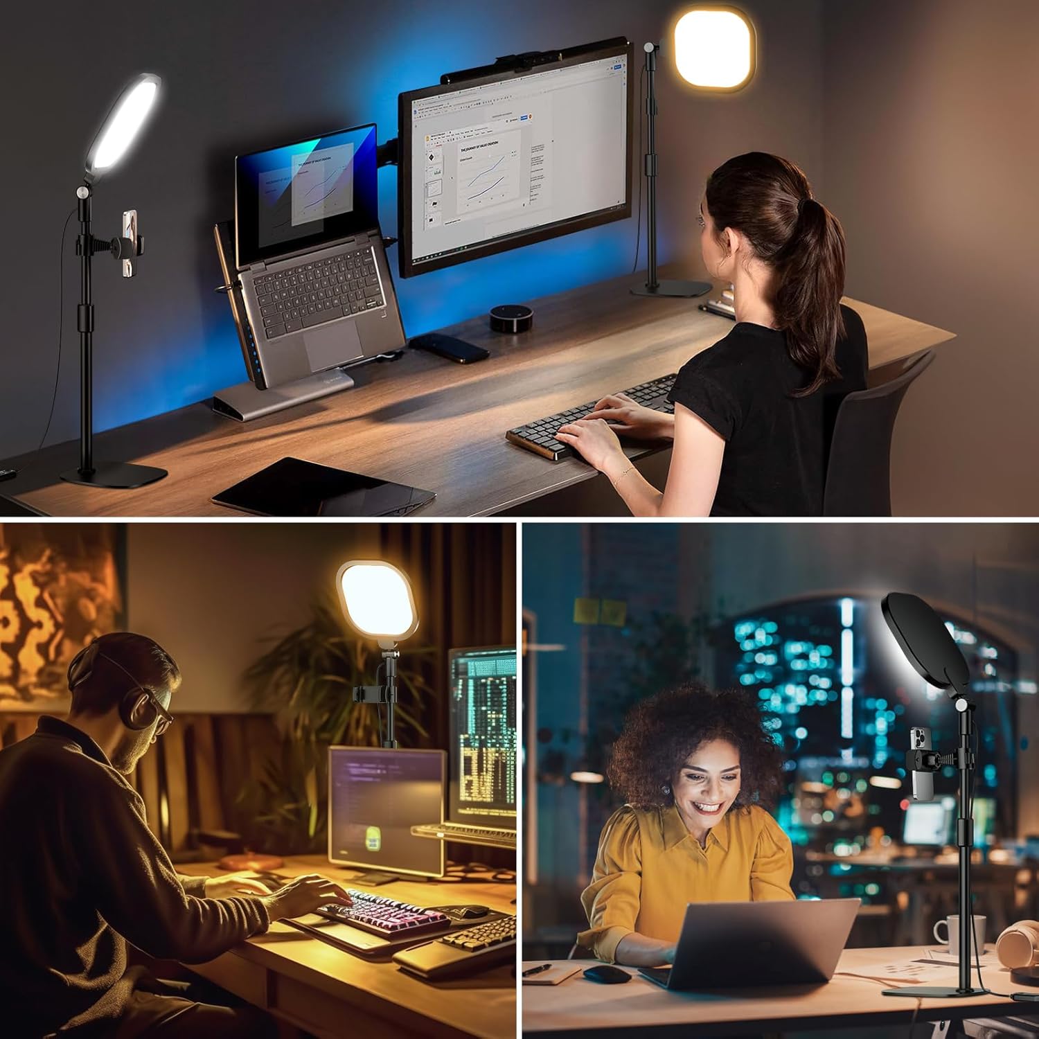 Thumbnail 4 de LitONES Desktop Video Conference Lights for Zoom Meetings