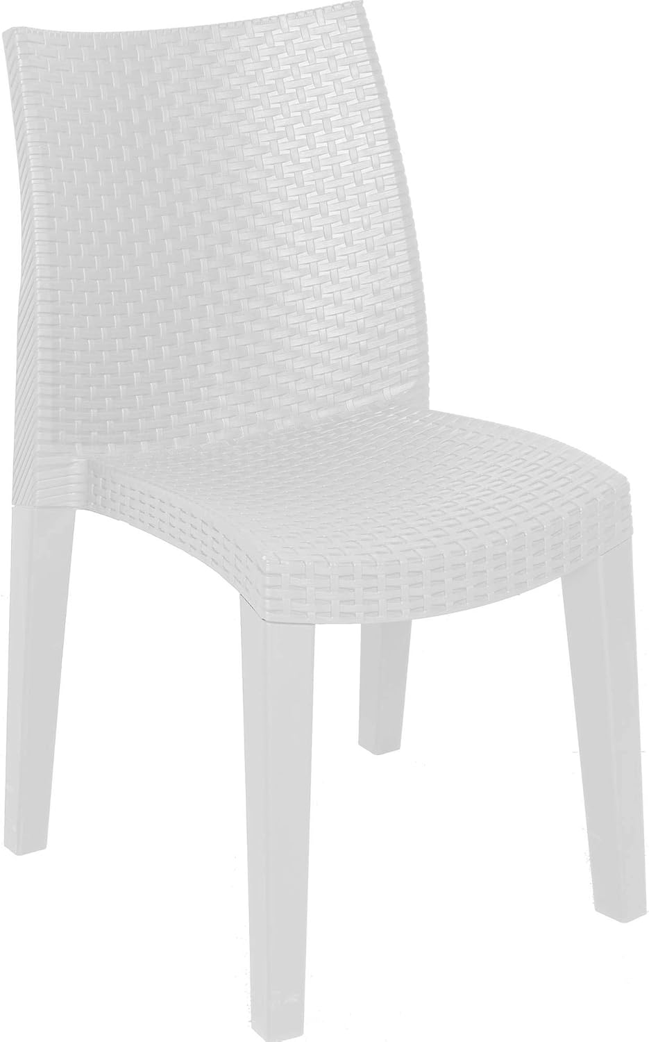 Thumbnail 2 de Dmora Ravenna: Set di 4 sedie da esterno in effetto rattan, bianco