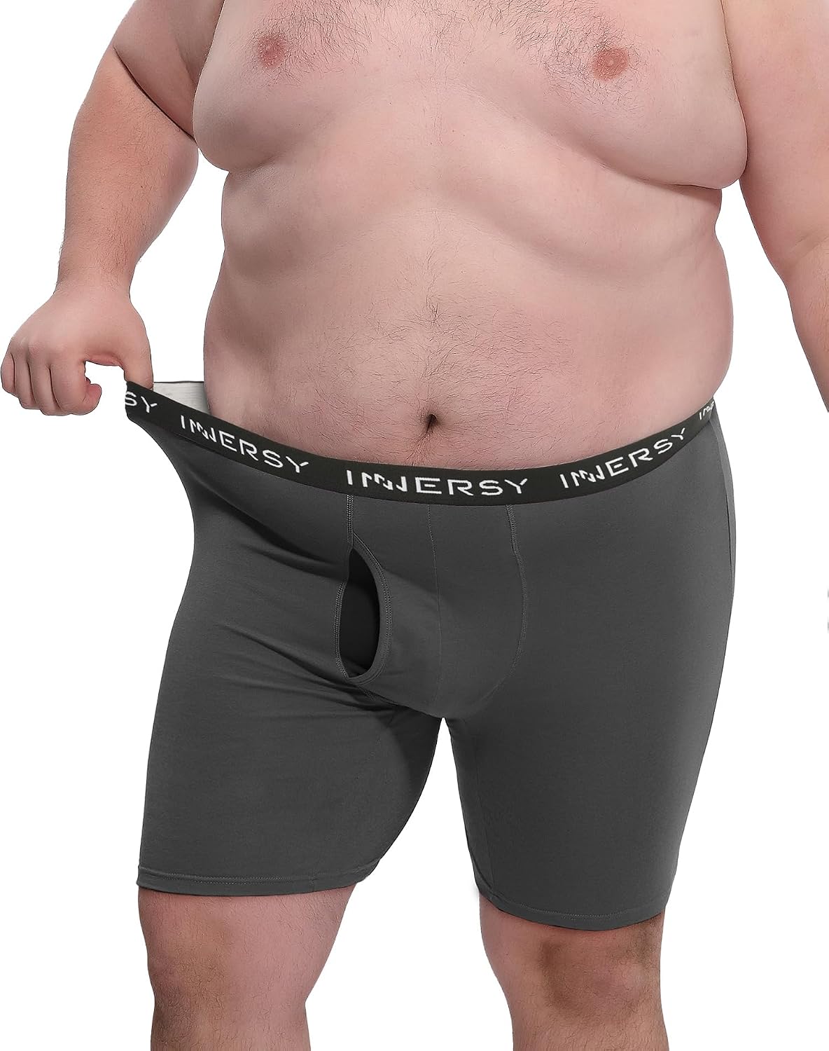 Thumbnail 1 de INNERSY Men's Big and Tall Boxer Briefs Cotton Moisture-Wicking 4-Pack