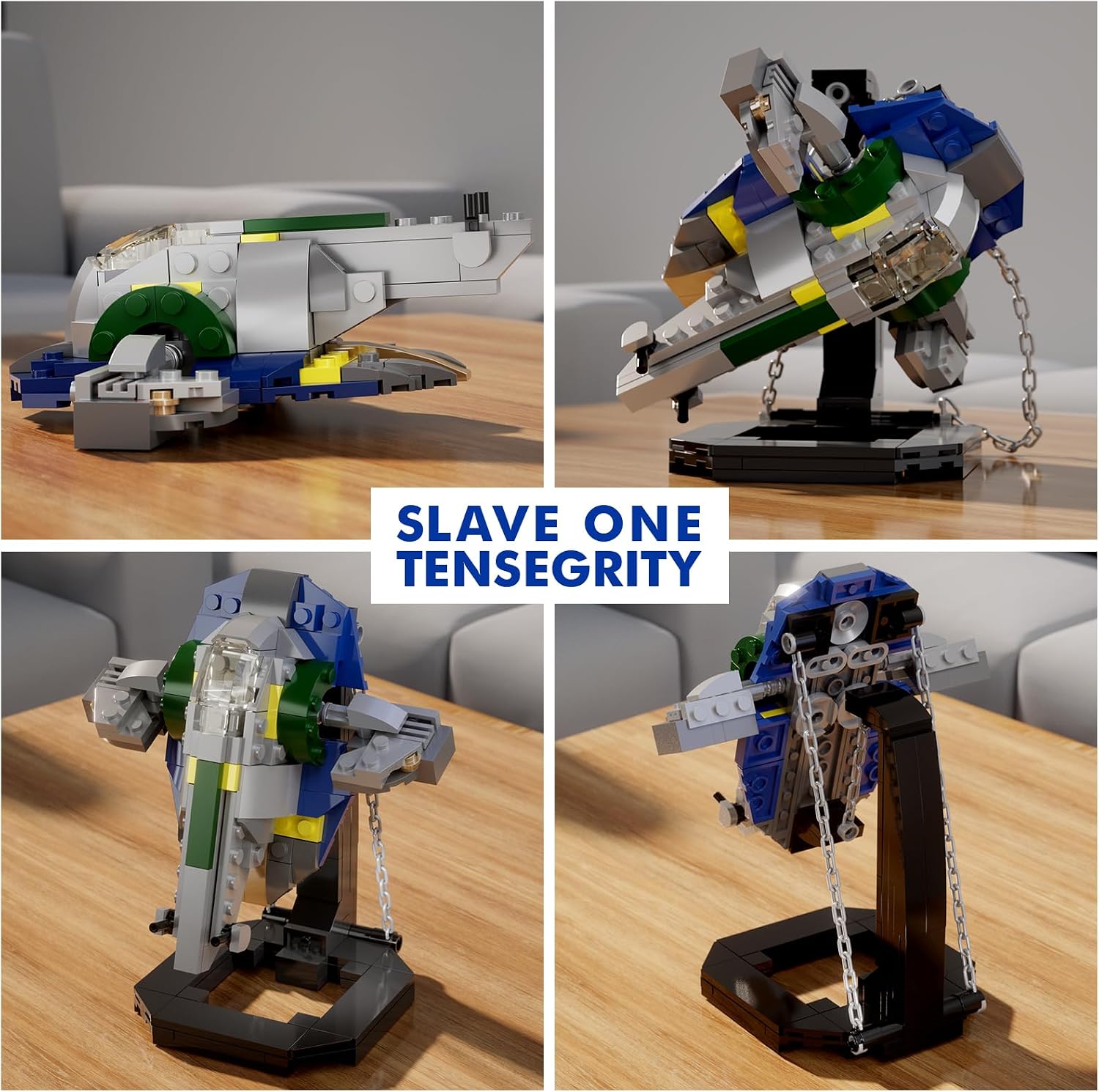 Detalle de Jango Fett Starship Tensegrity Building Set