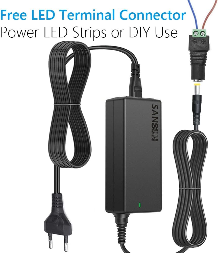 Detalle de Netzteil 12V 5A 60W AC‑DC Adapter für LED Beleuchtung 🔌