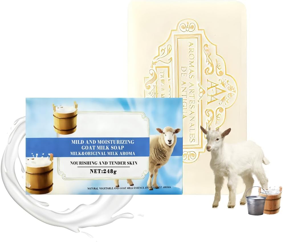 LOPHE Savon au lait de chèvre et huile d’olive nourrissant et apaisant (peaux sèches et sensibles) – 100 g