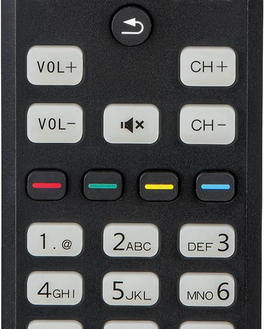 Detalle de Hama lernfähige Universal-Fernbedienung für Philips TVs, Infrarot, selbstleuchtende Tasten, Easy Mode & 10 m Reichweite (schwarz)