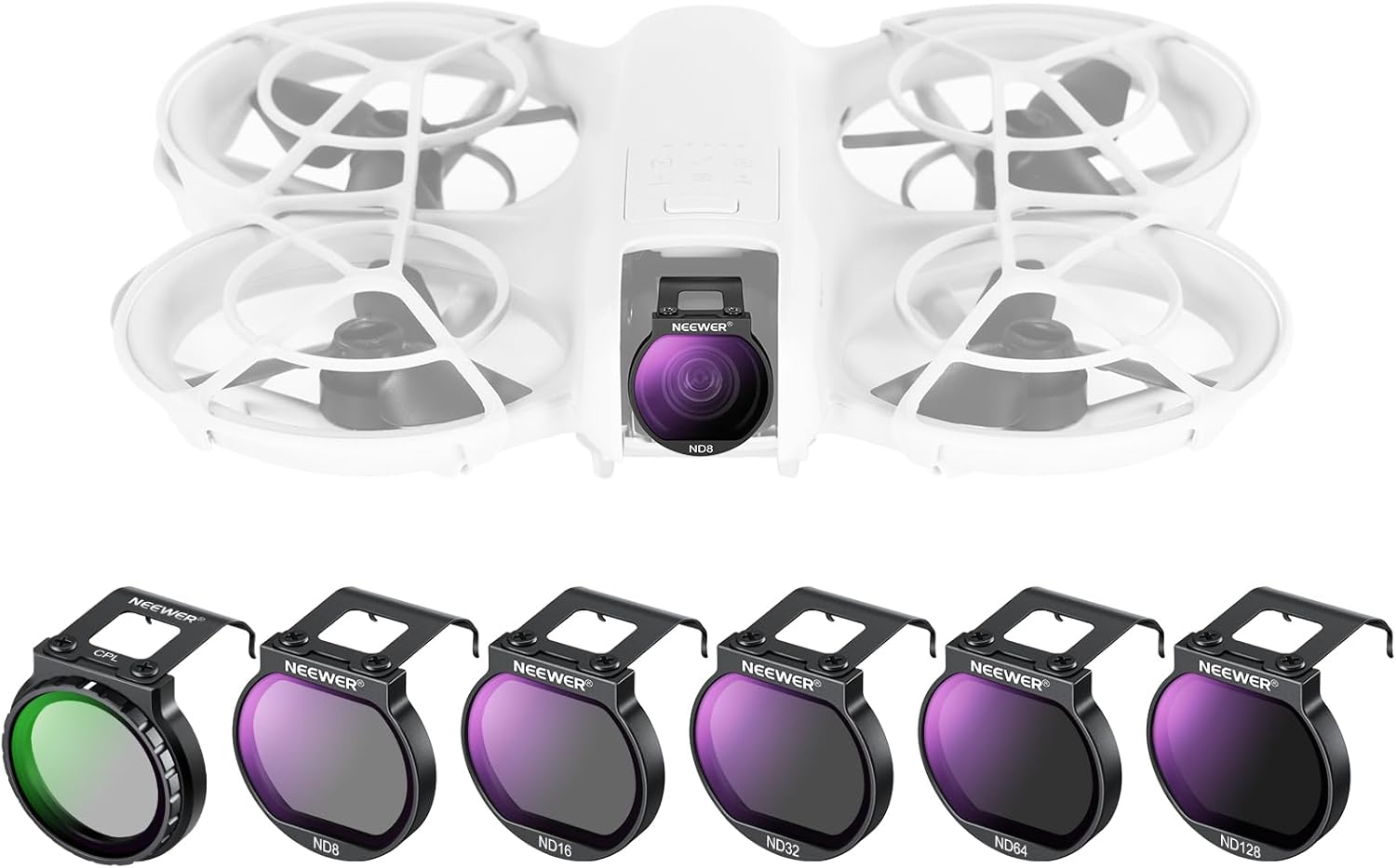 Detalle de NEEWER Filter-Set für NEO Drohne (6er Pack) CPL/ND-Filter – kompatibel mit DJI NEO
