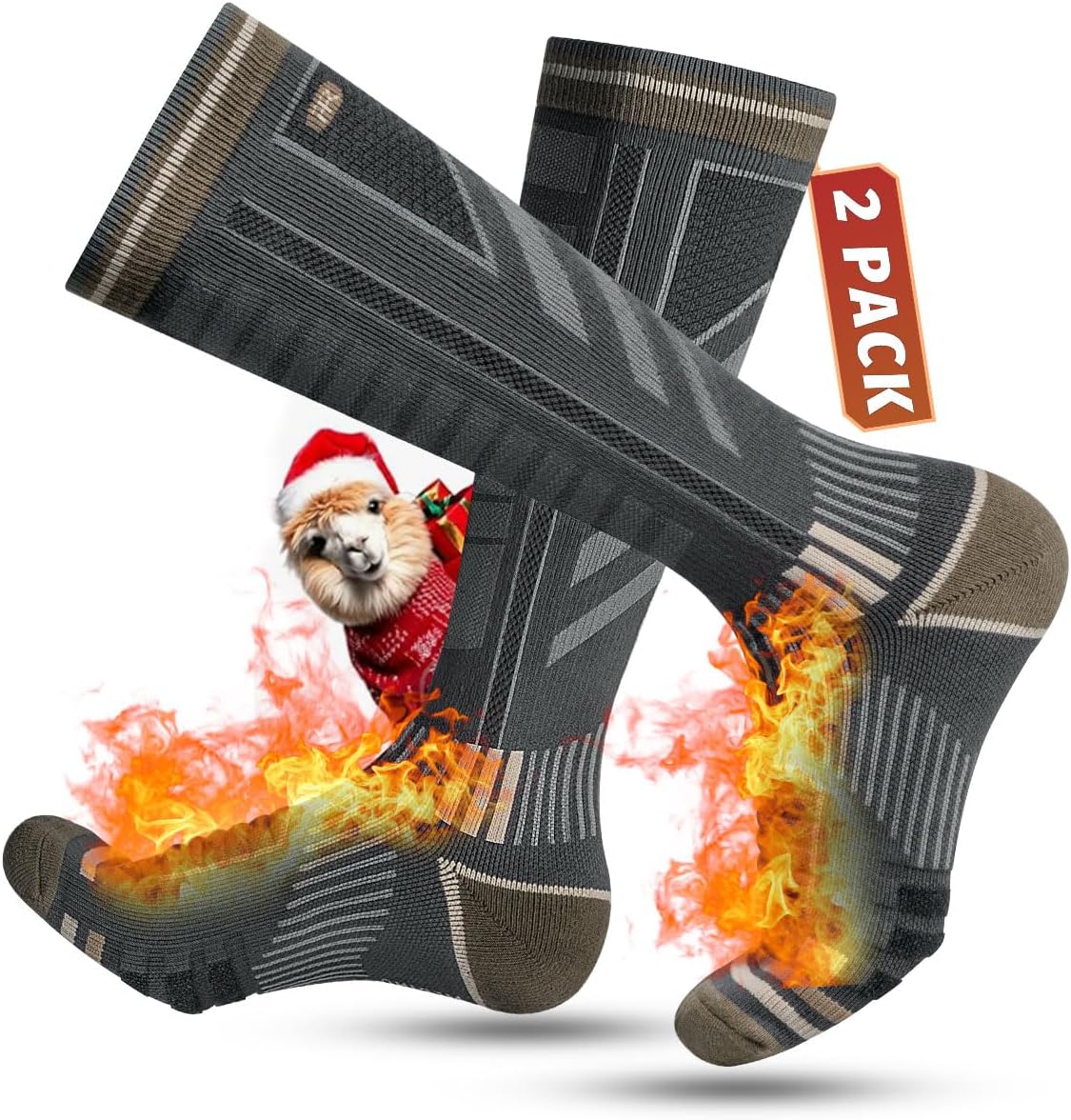 Thumbnail 2 de Rahhint Merinowolle Skisocken Thermosocken 35-5 2 Paar