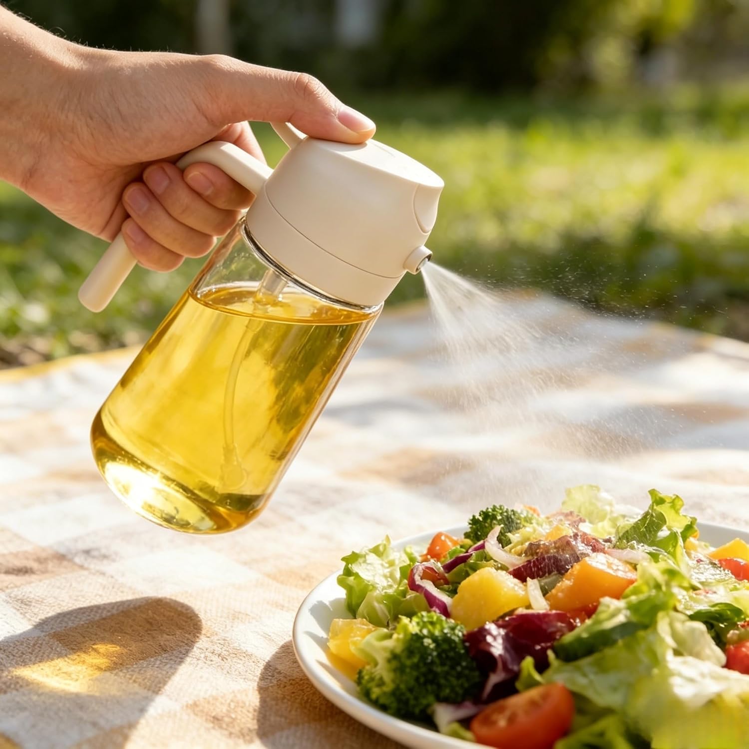 Thumbnail 2 de ZHIYE 500ml 2-in-1 Oil Spray Bottle for Cooking