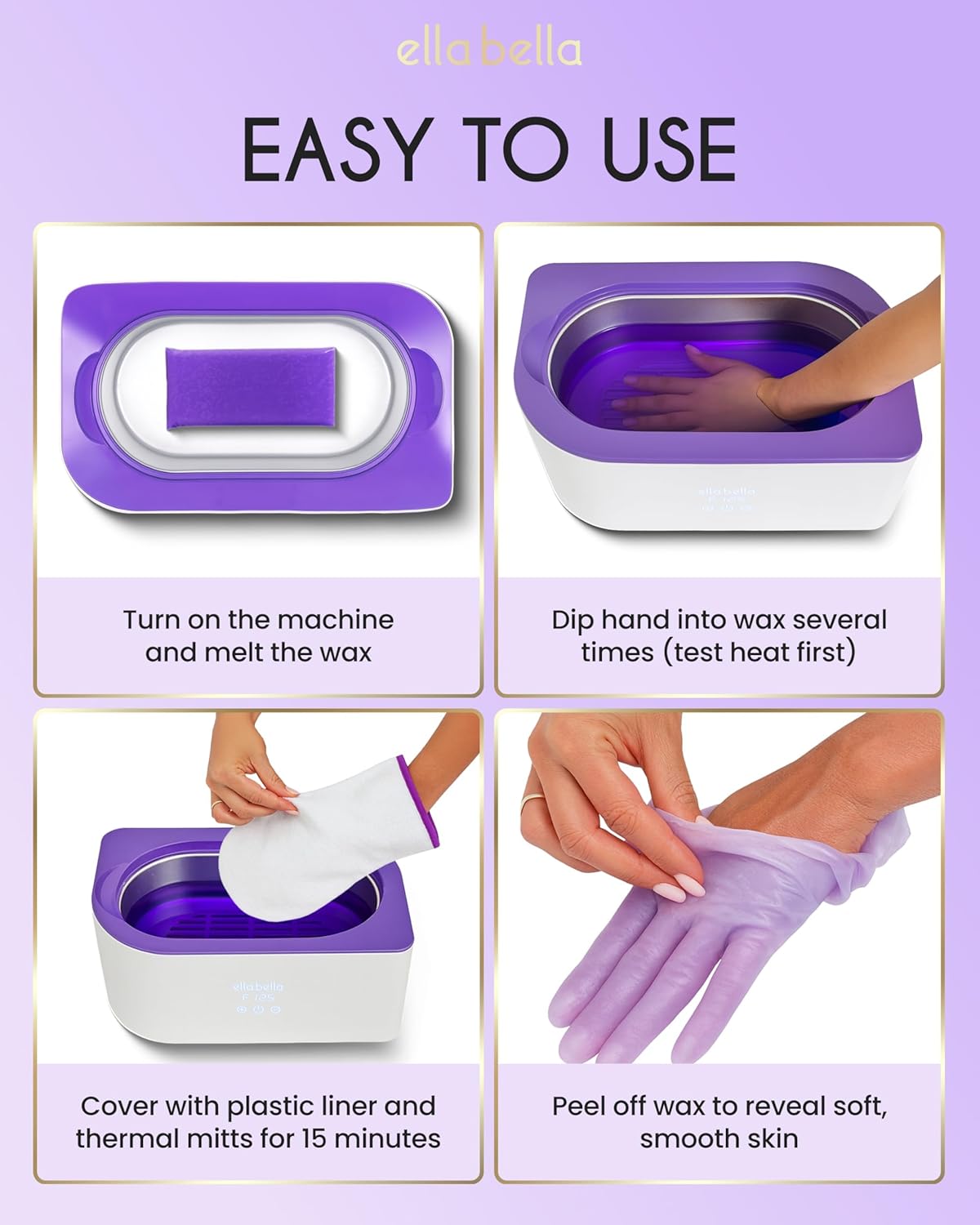Thumbnail 6 de ELLA BELLA EB-PWM Paraffin Wax Machine for Hands and Feet, At-Home Kit