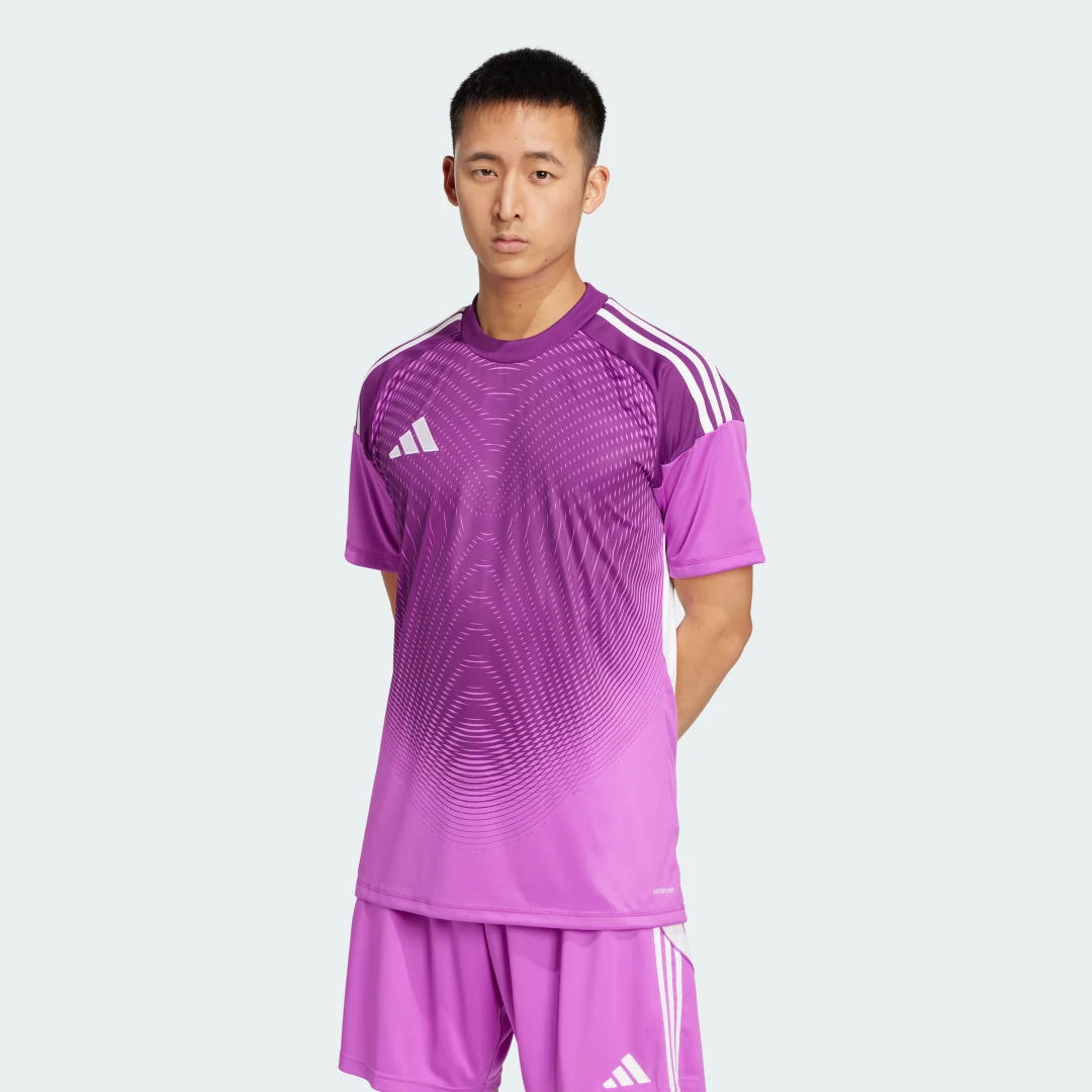 Detalle de Camiseta portero Tiro 25 Competition de Adidas – color violeta