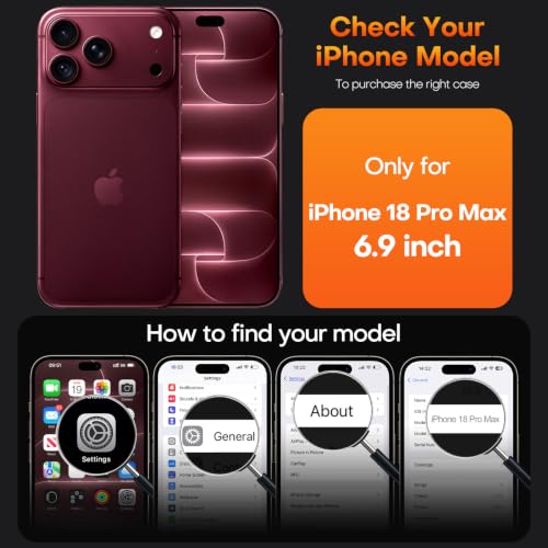 Thumbnail 7 de TAURI for iPhone 18 Pro Max Case with MagSafe – Clear