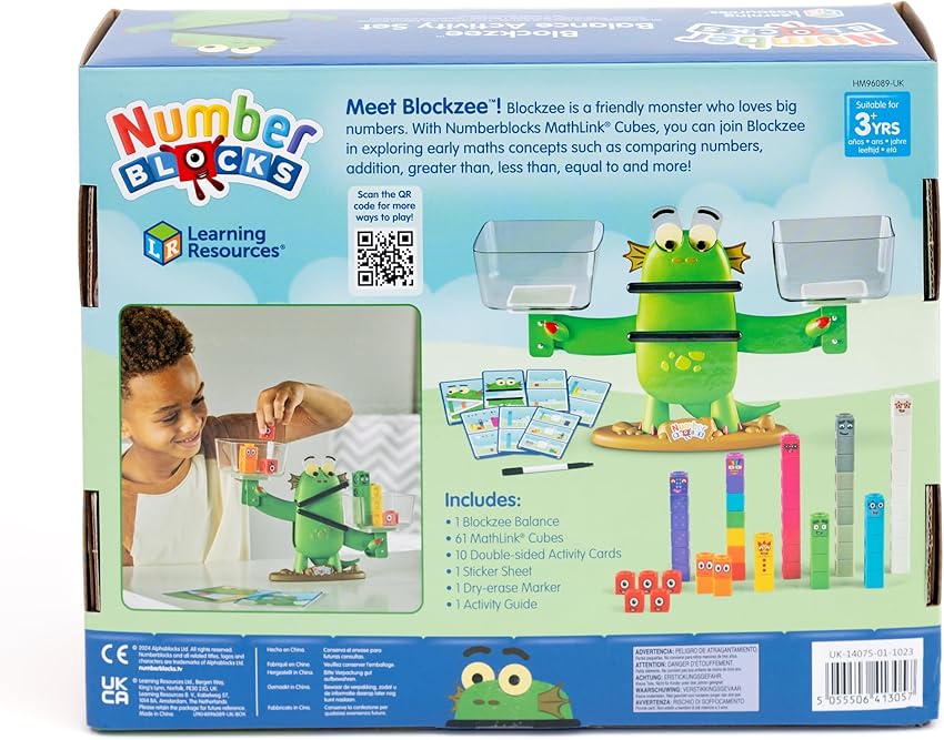 Thumbnail 6 de Learning Resources Balanza Interactiva Blockzee 61 cubos 🎲