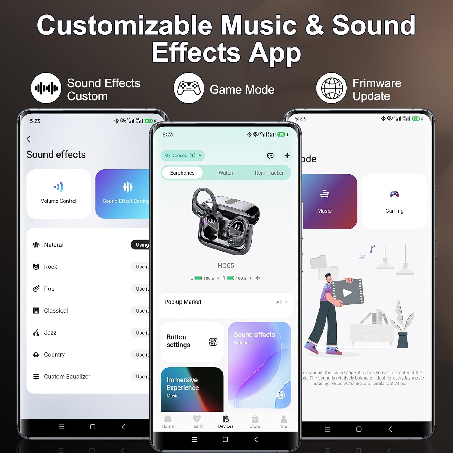 Thumbnail 2 de 2026 Wireless Earbuds: 75H Battery, Bluetooth 5.4, ENC Mic & App Customisation