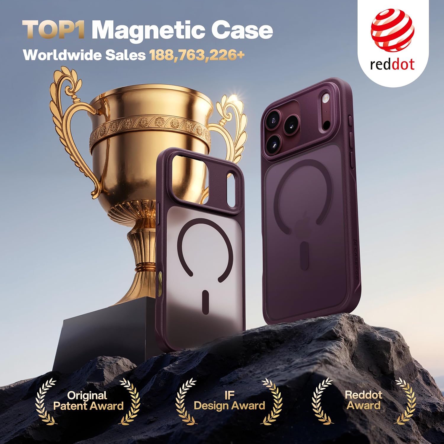 Detalle de CASEKOO iPhone 18 Pro Max case