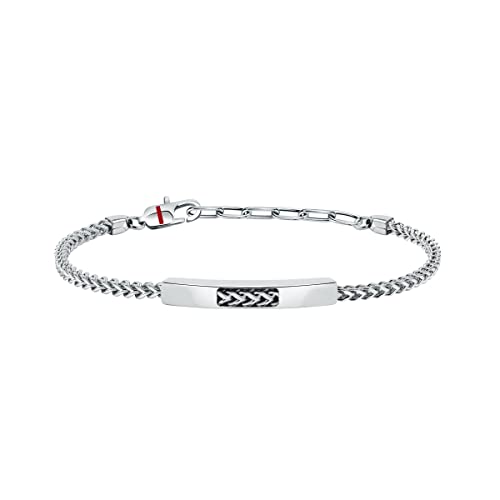 Detalle de Sector No Limits BASIC Bracciale – 22 cm in acciaio con smalto, chiusura a moschettone