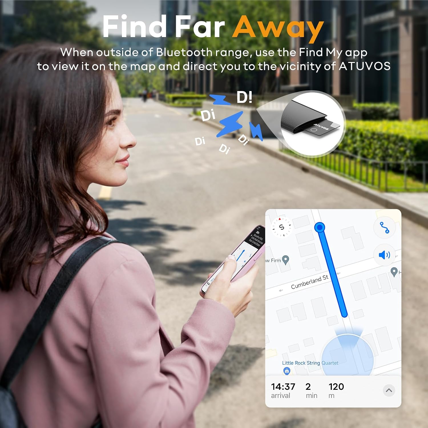 Thumbnail 4 de ATUVOS Air Tag Card Wallet Tracker Slim